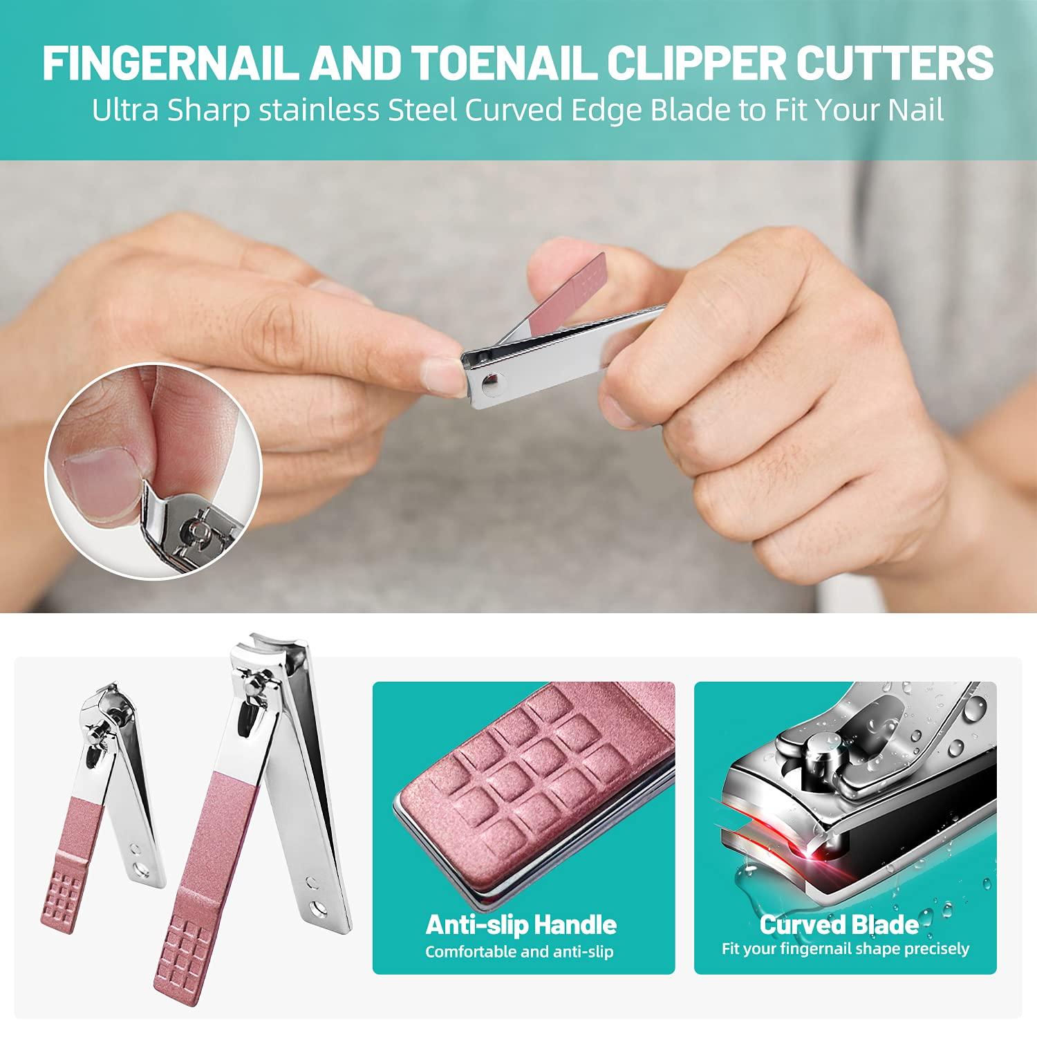 Ultra Sharp Stainless Steel Nail Clippers, Fingernail & Toenail