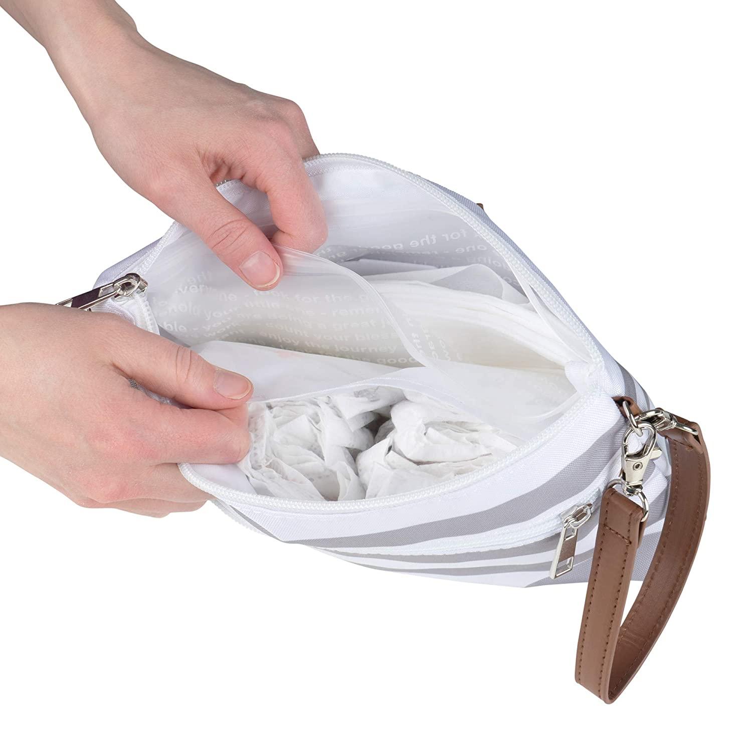 Bumco Diaper Clutch Bag Water Resistant Lightweight Refillable