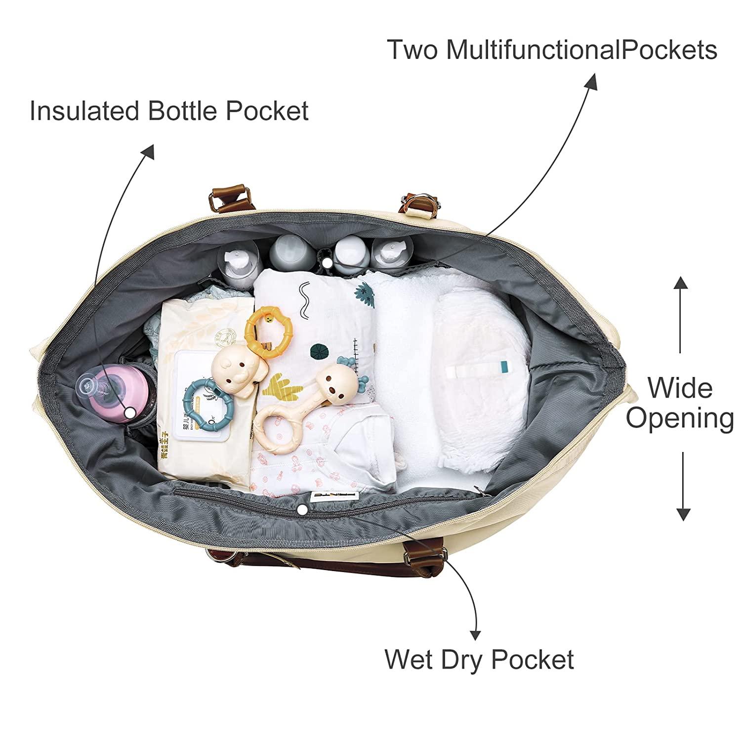 Y YOLITEE Diaper Bag Backpack,Modern Leather Baby India | Ubuy