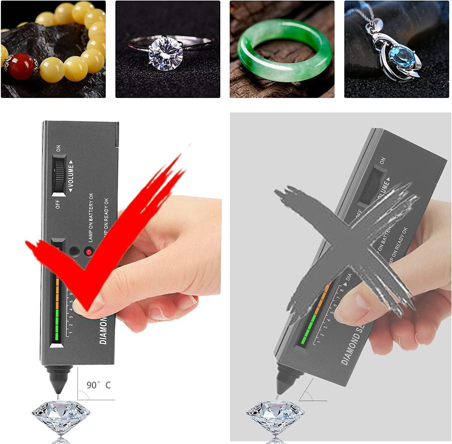 Diamond Tester,High Accuracy Dimond Test Pen,Jewelry Gem Tester Pen