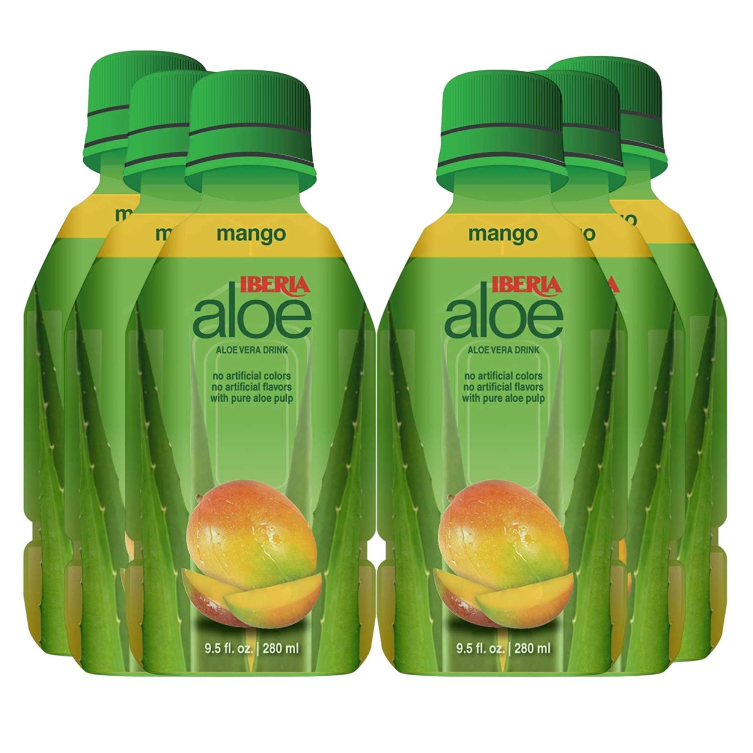Iberia Aloe Vera Juice Drink Mango 9.5 Fl Oz (Pack of 6) - Natural Aloe  Vera Beverage | Buy Now with Express International Delivery | GoSupps.com