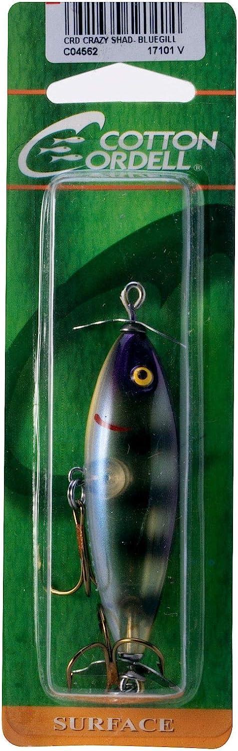 Cotton Cordell Crazy Shad Spinning Topwater Fishing Lure, 3 Inch