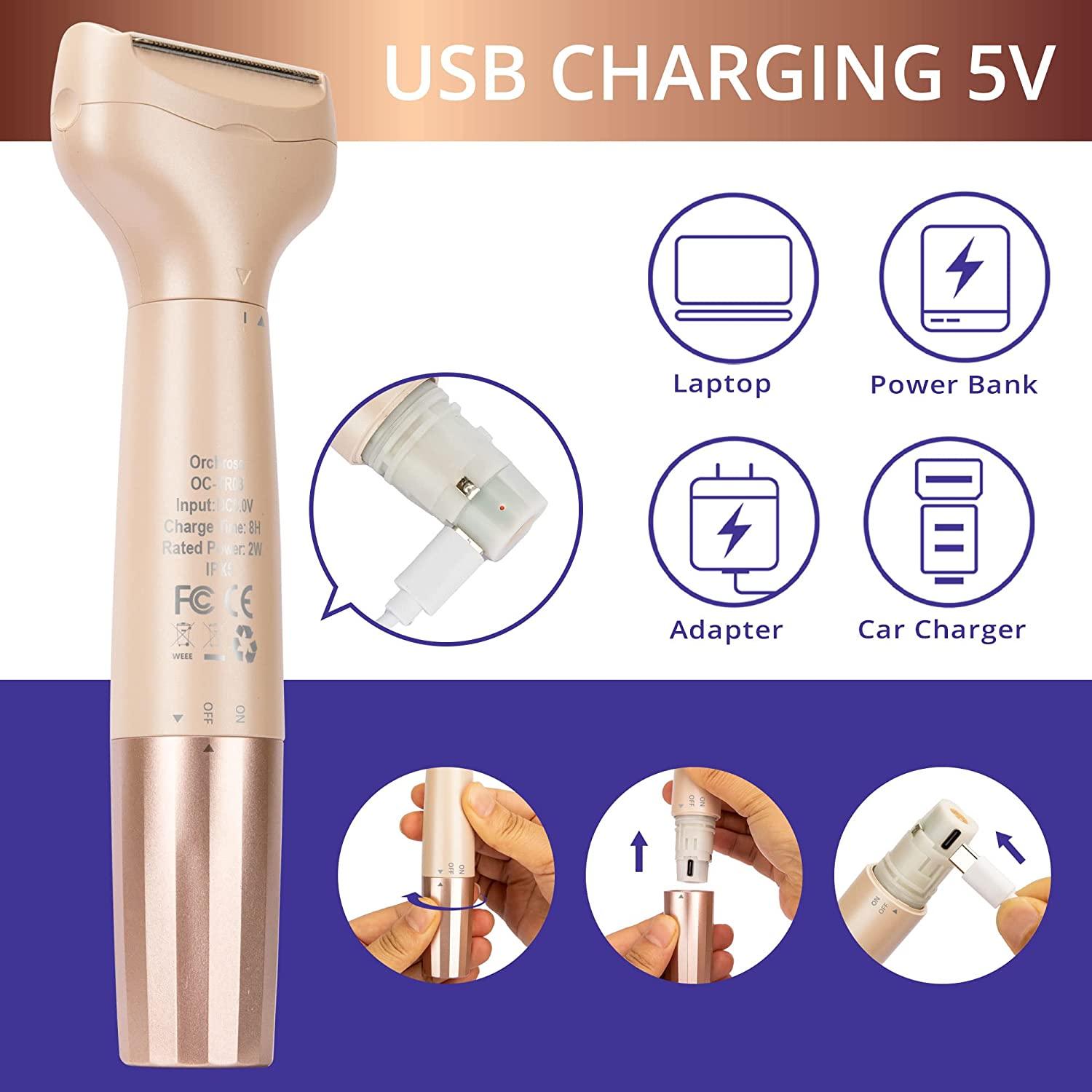 Electric Razors for Women ,Womens Electric Razor 2 in 1 for Leg Face