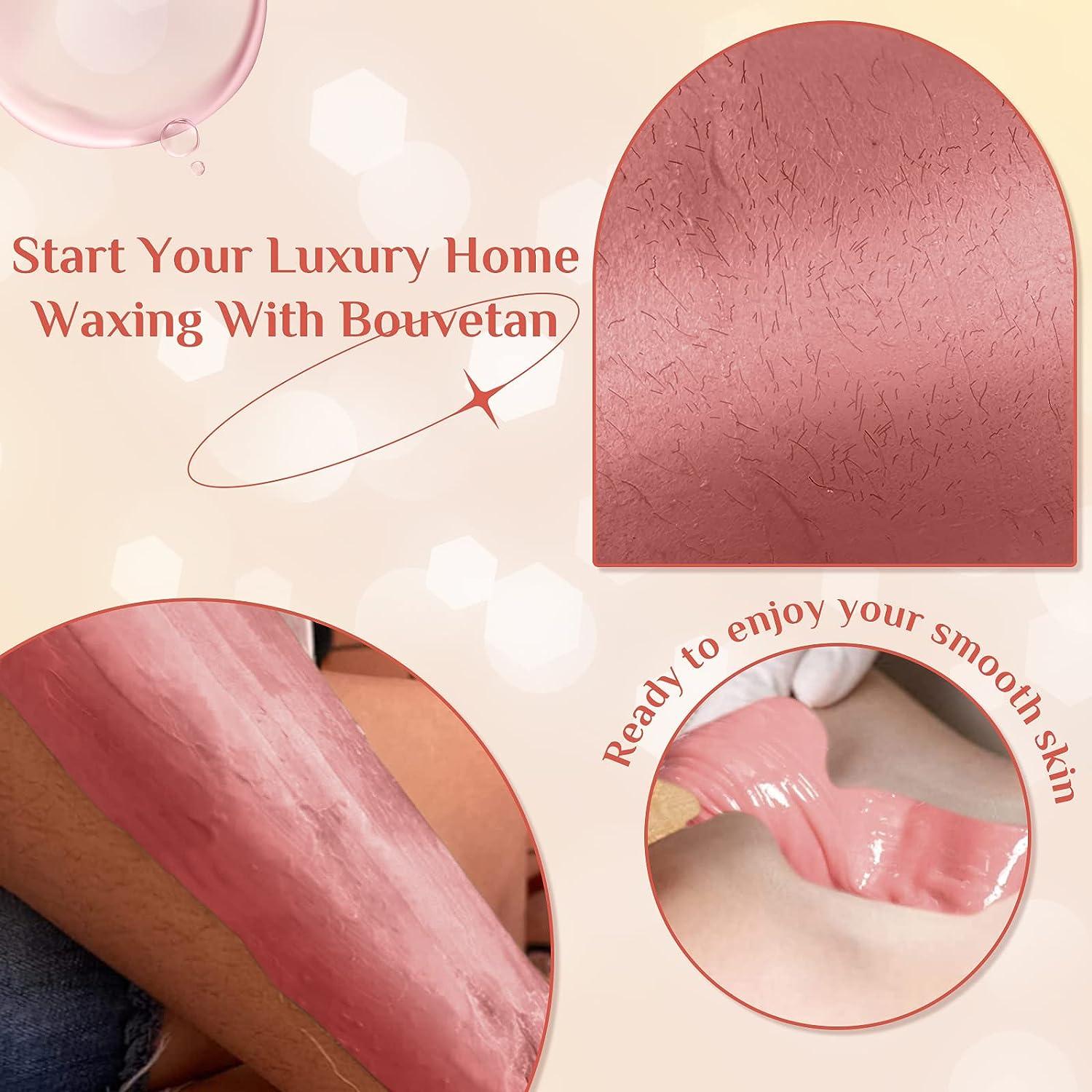 Hard Wax Beads Bouvetan 1.1lb/17.6oz Wax Beans for Hair Removal Sensitive  Skin Hard Wax for Face Legs Armpit Brazilian Bikini and Full Body at Home Waxing  Beads for Women Men (Rose pink)