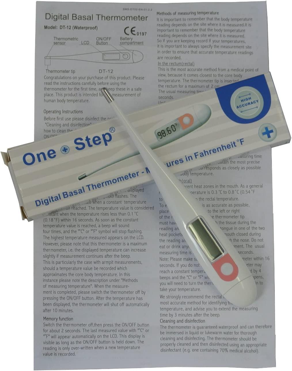 Basal Temperature Thermometer Digital Fahrenheit Ovulation Pack with