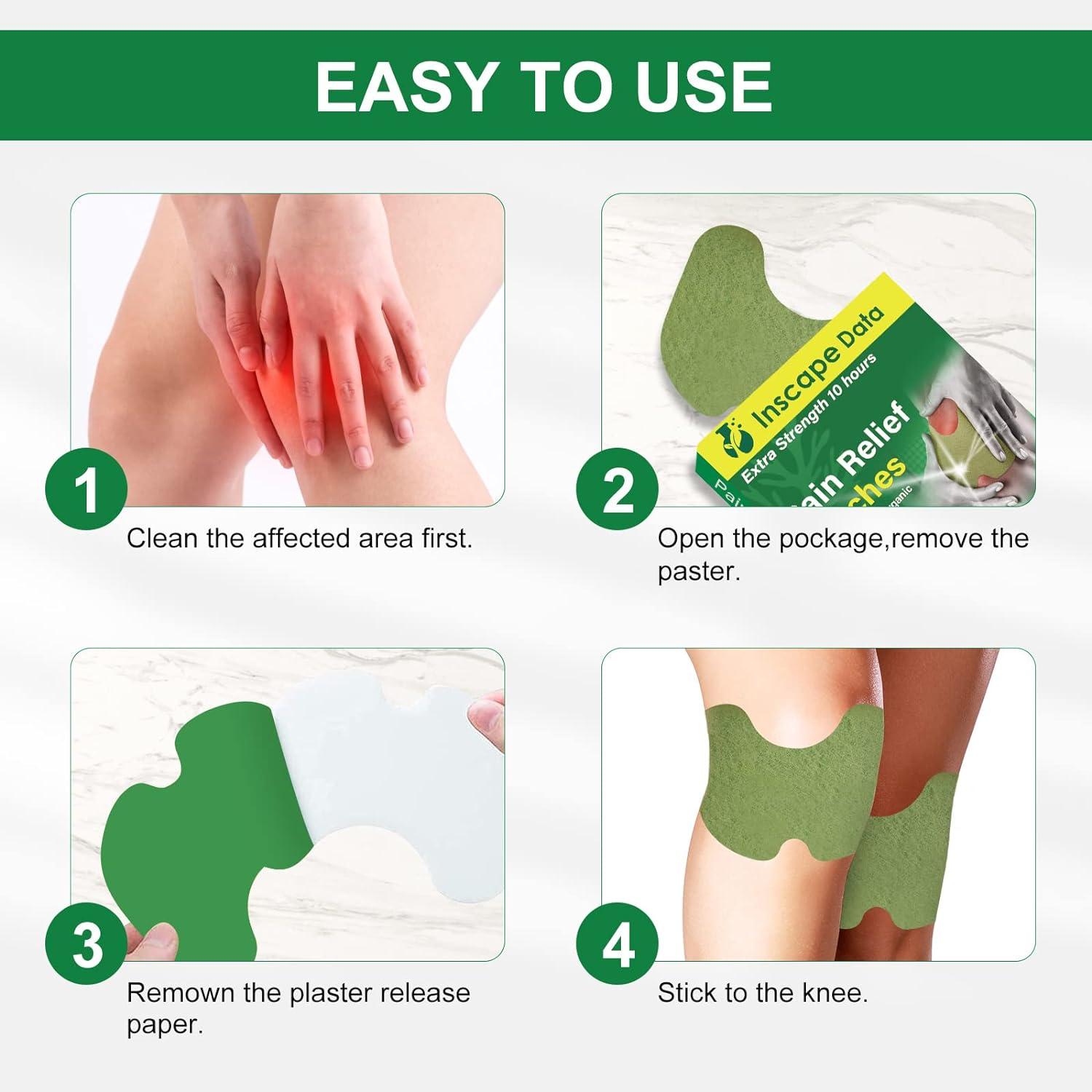 Pain Relieving Patch for Knee Back Neck Shoulder Pain & Muscle Soreness