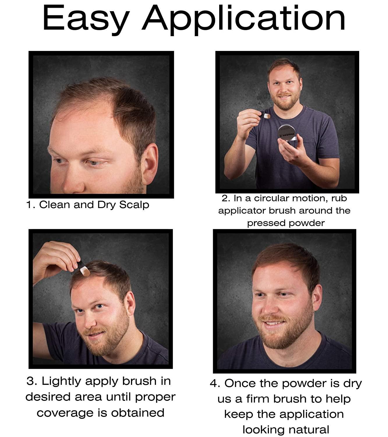 Thicken It 100 Scalp Coverage Hair Powder DARK BROWN TalcFree .32