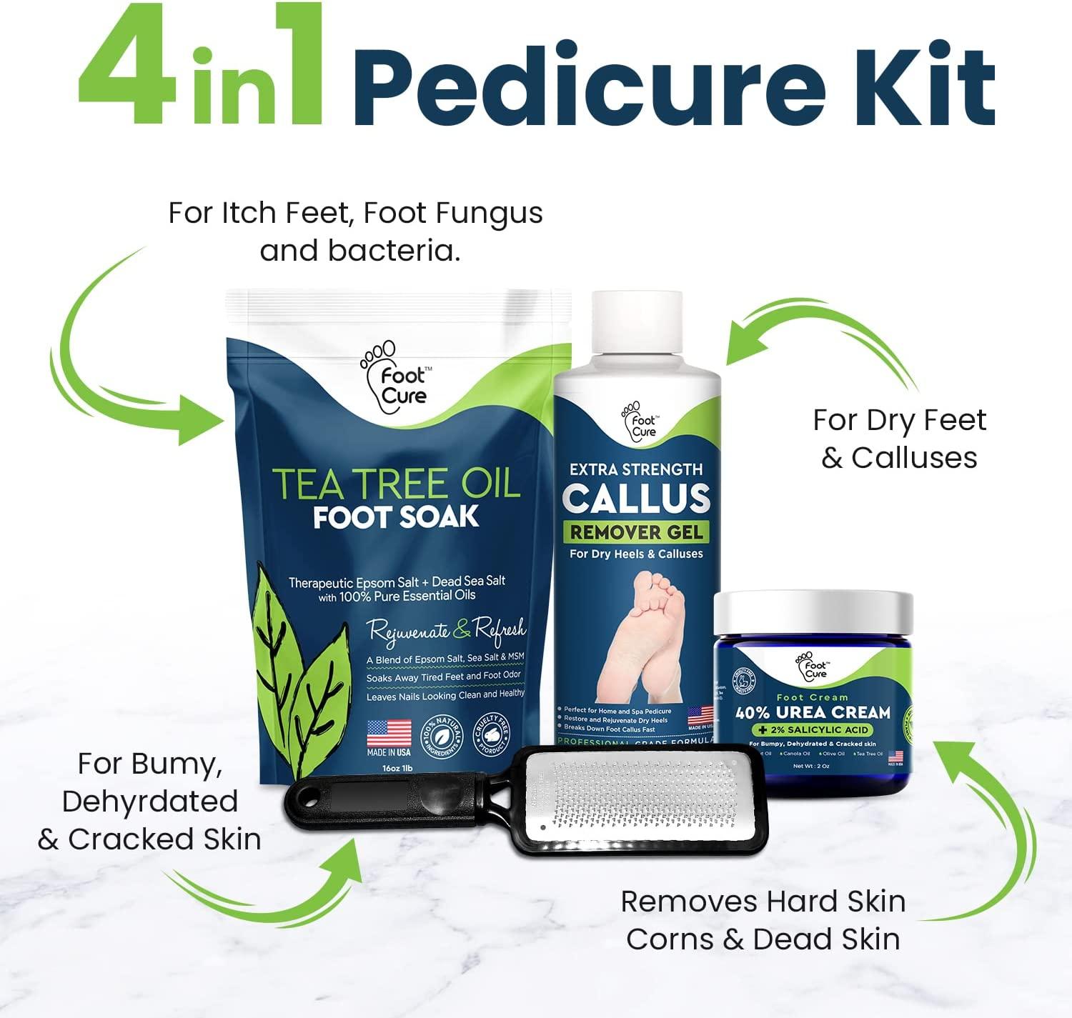 Foot Cure Foot Exfoliator & Callus Remover Pedicure Set Foot Care