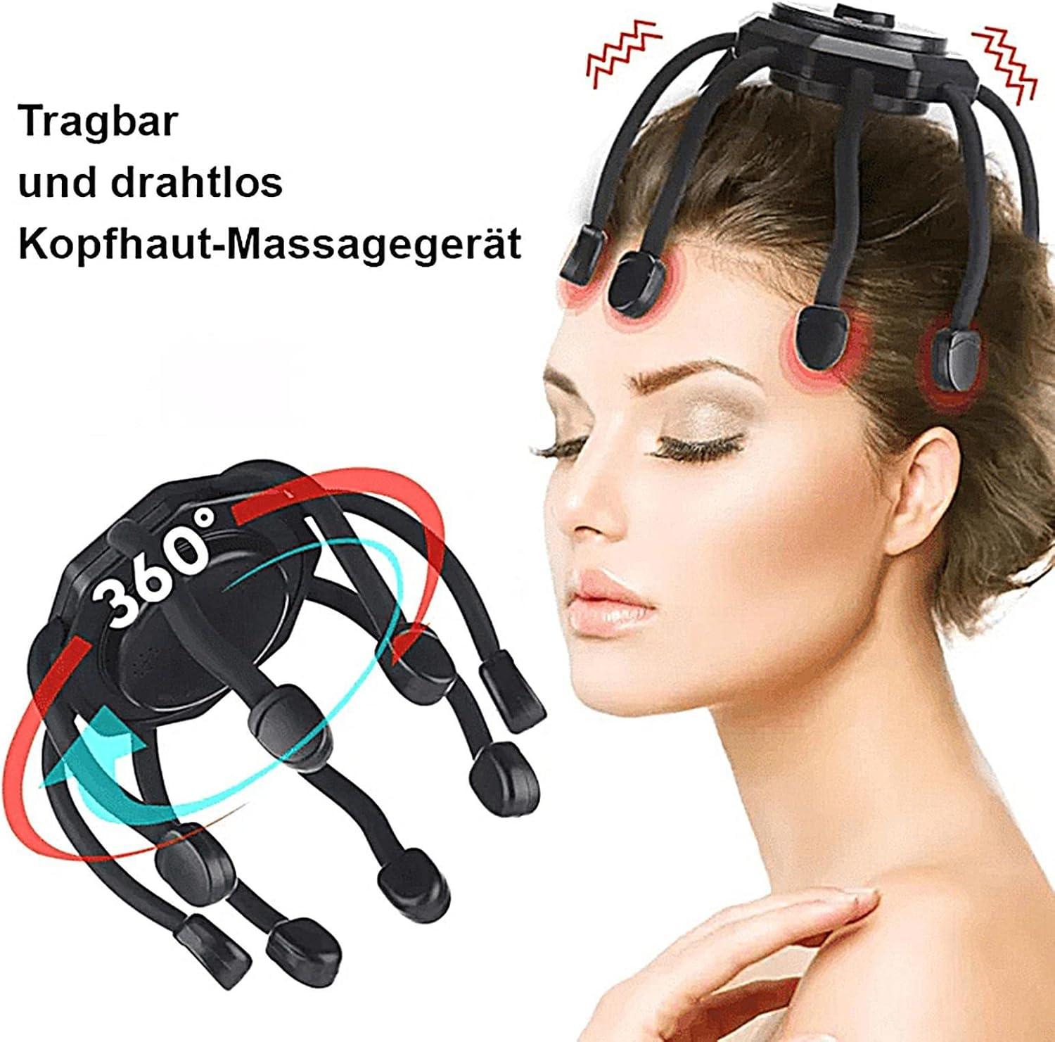 Electric Head Massager - Ultra Scalp Massager with 3 Modes 10 Vibrating  Contacts for Deep Relaxation & Hair Growth - Basic Black | Buy Now with  Express International Delivery | GoSupps.com