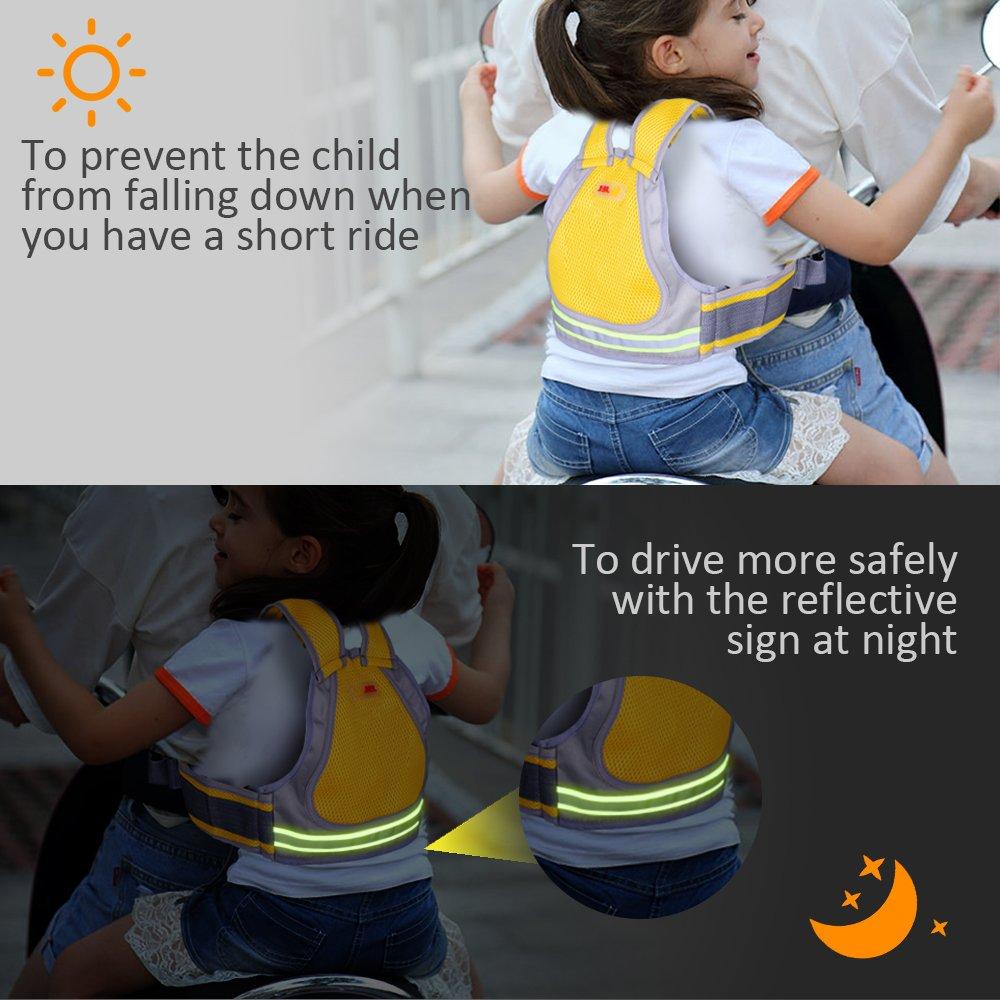 Jolik Child Motorcycle Safety Harness with 4 in 1 Buckle Breathable