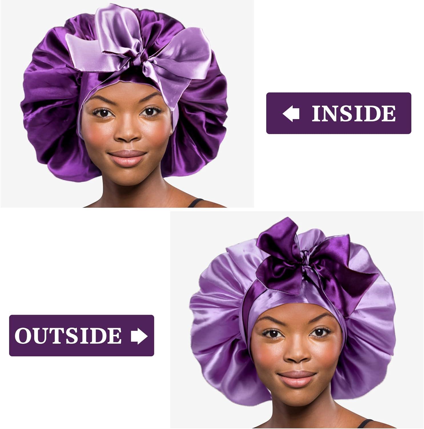 Bonnet De Nuit Une Pièce En Satin De Soie Et Cheveux Bonnet Avec Logo Personnali