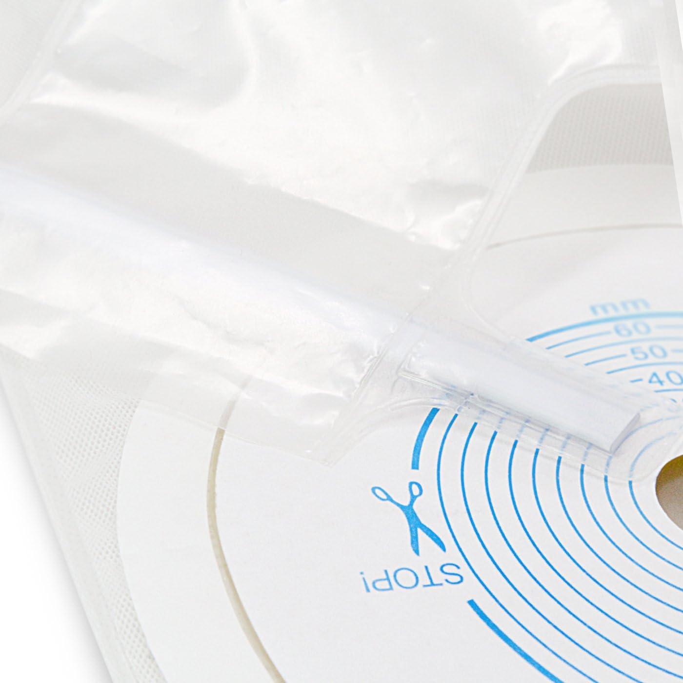 XHIVAR Ostomy Colostomy Supplies 1Piece Premium TwistTie Closure Bag