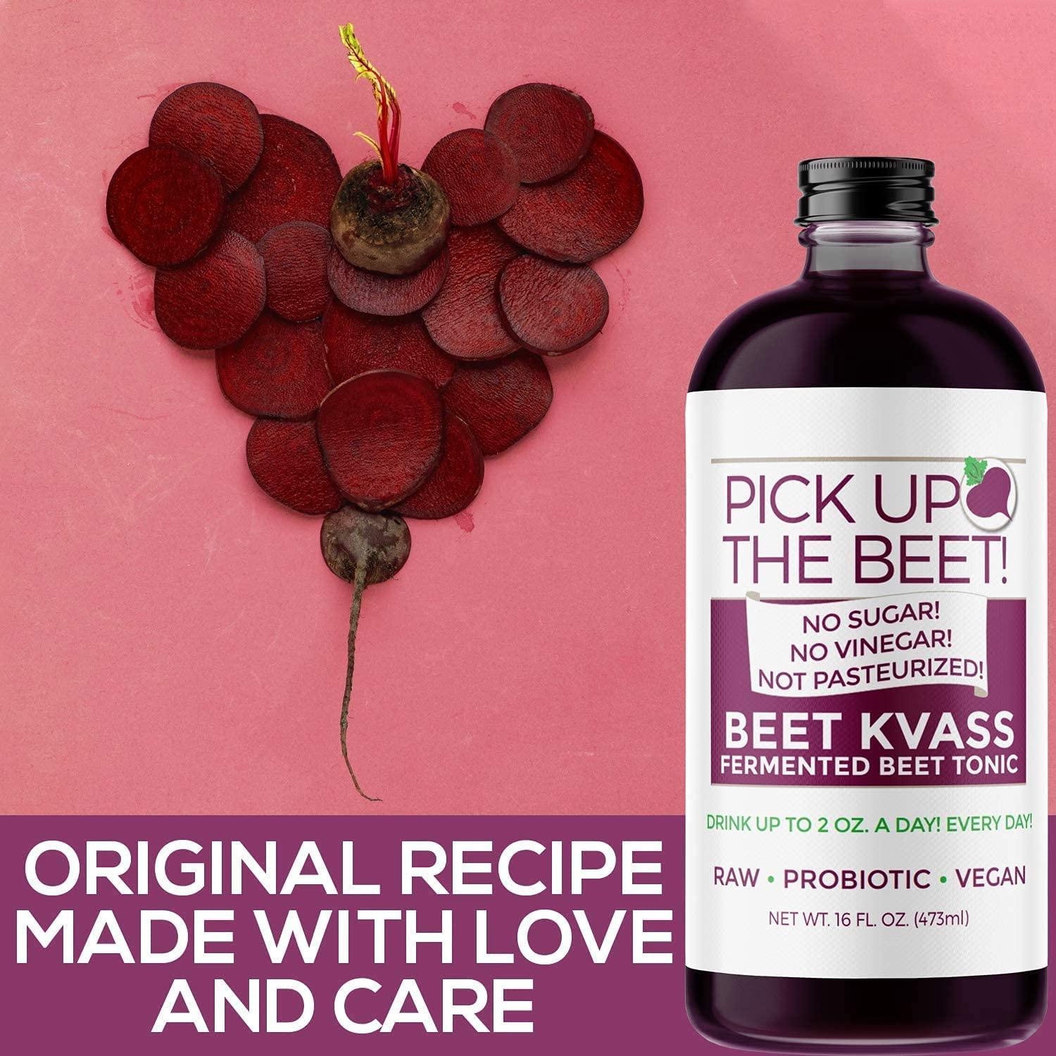 Pick Up The Beet Juice Kvass Nitric Oxide Tonic With Live Cultures, Supports Improved