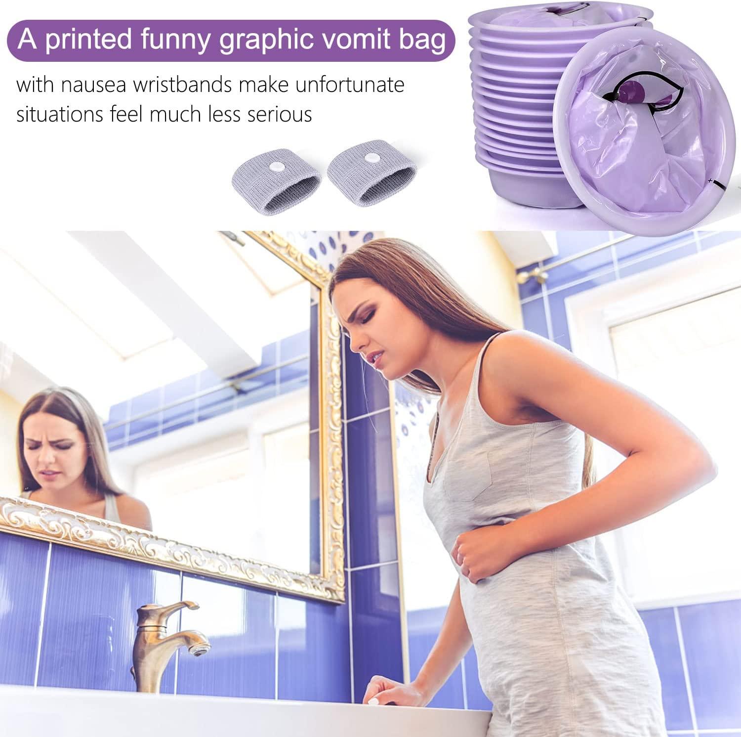 Sacchetti Per Il Vomito Monouso Da 1500ml - 16 Pezzi Con Stile Cartoon, Per Viaggi, Auto, Aerei (Piccolo Mostro E Cavallo) - Foto 7