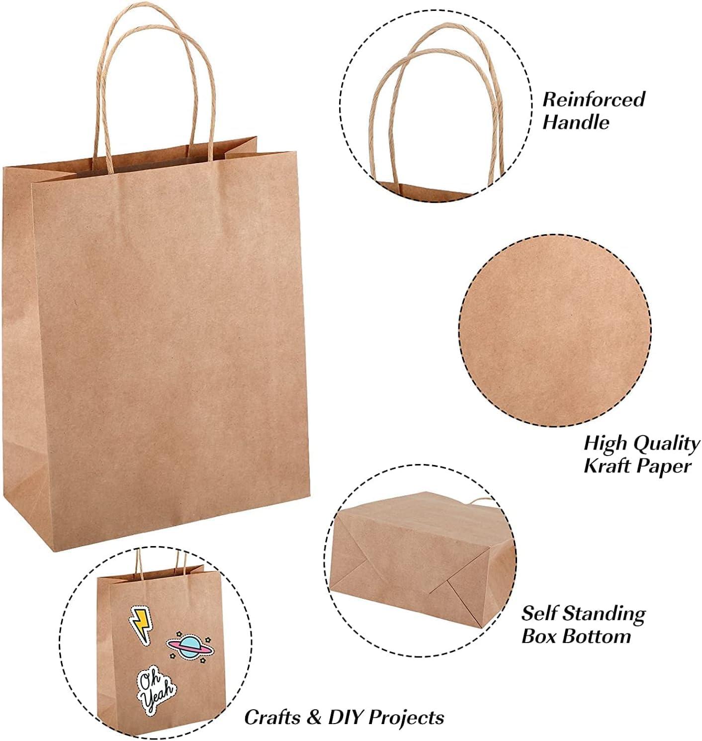 thumbnail image 2 of 48PCS Mother's Day Gift Bags - Pink Floral Design With Handles For Party Favors 2 of 12