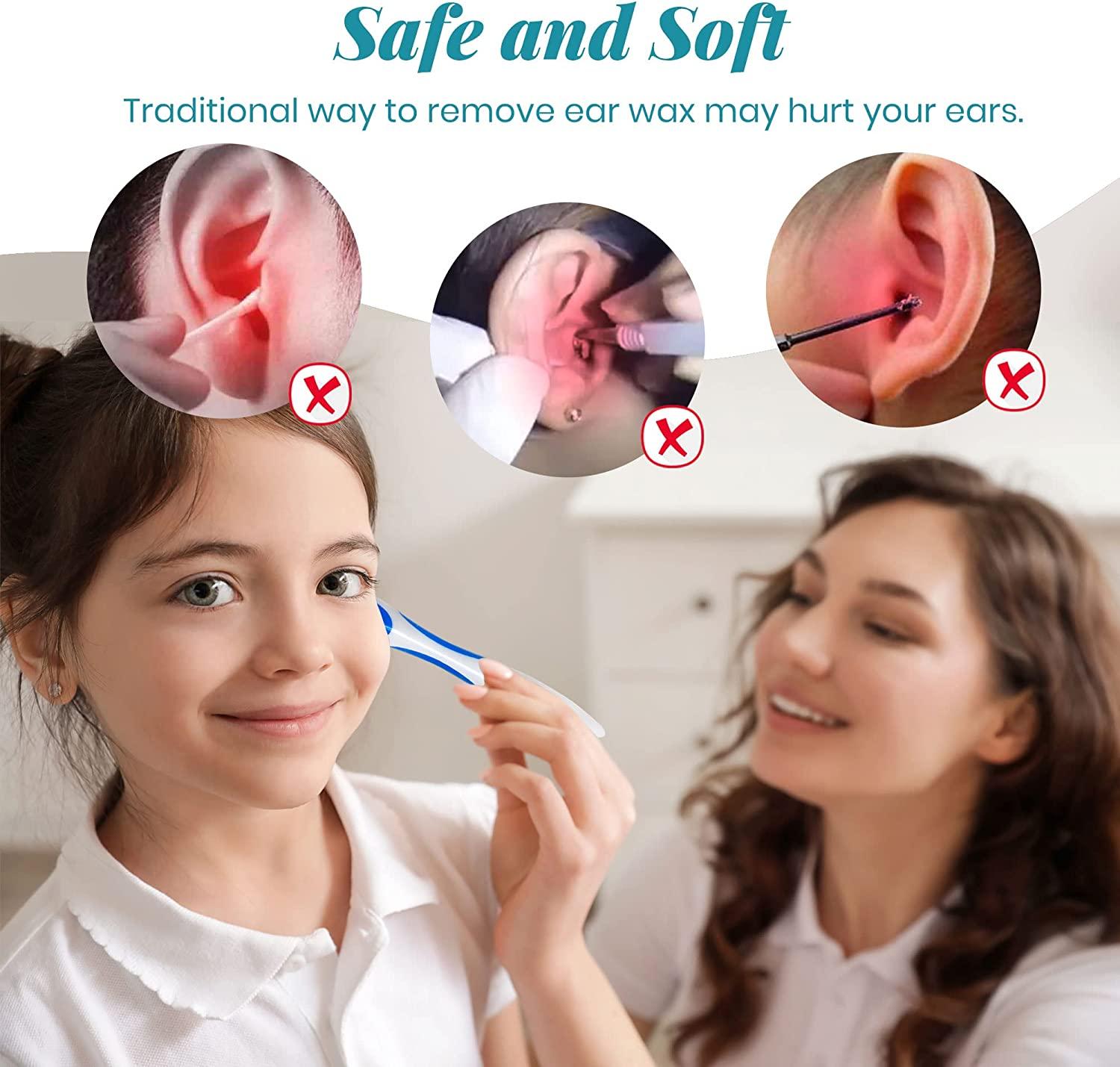 WAXIWAY QGrips Ear Wax Remover Kit 3in1 Ear Cleaner with Silicone