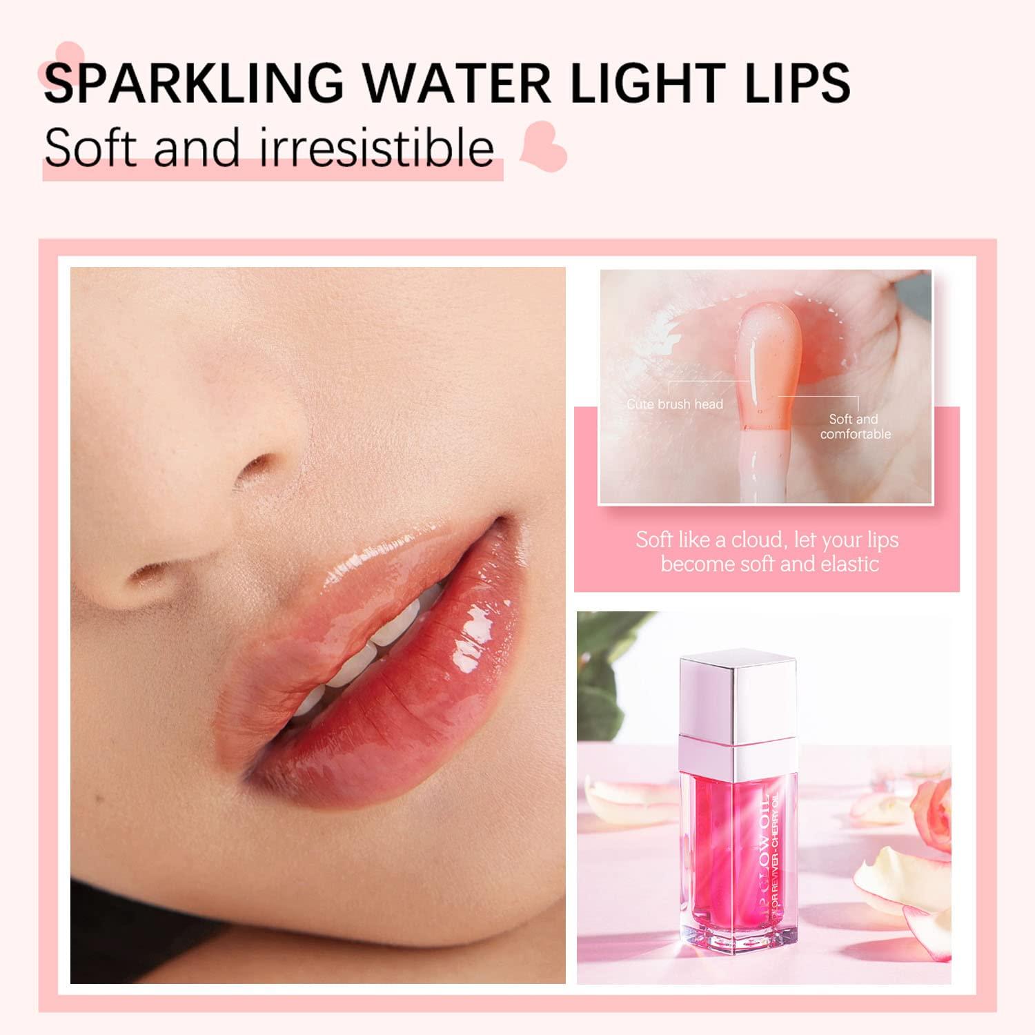 Tinted Lasting Hydrating Oil Rosewood) Moisturizing Plumper DMXYWO Gloss Glow 6ML Natural Balm Lip Lip Lip Lip Big Gloss (012 Brush Lip Plumping Product Lip Head Oil Non-Sticky Care