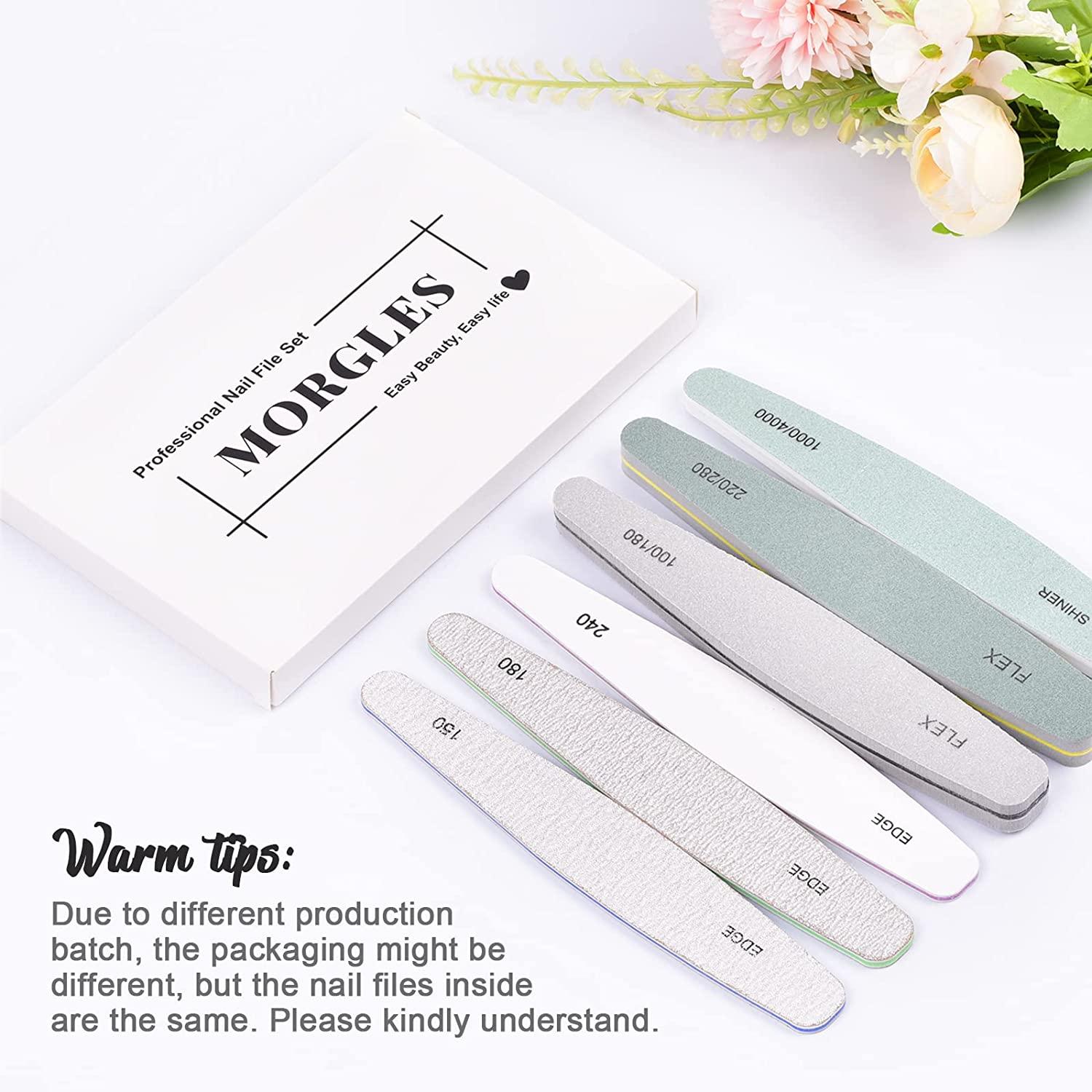 Nail Files, Emery Boards Nail File Professional Grit Nail File