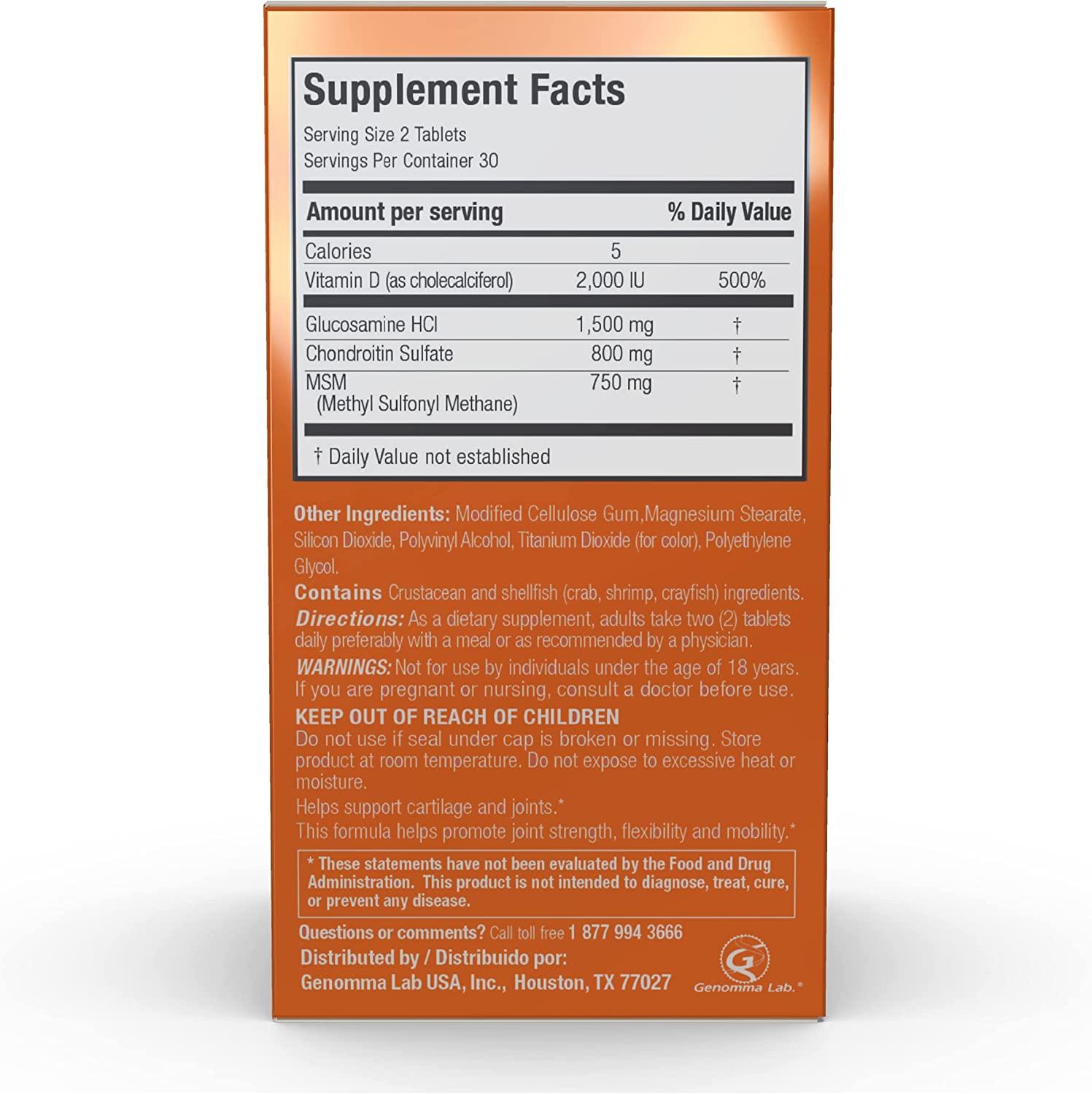 XRay Triple Action Joint Health Supplement with Vitamin D 60 Count