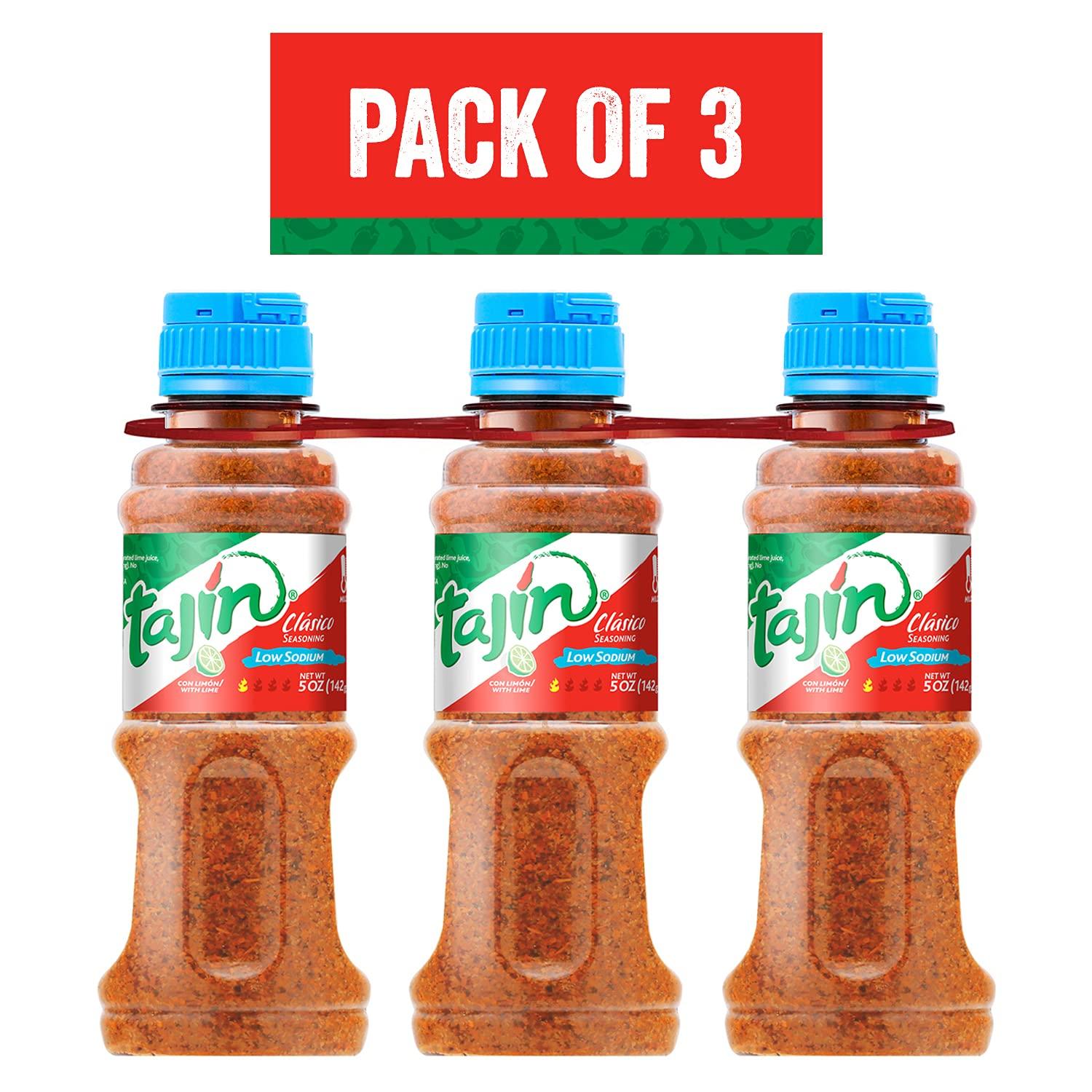 Tajin Clásico Low Sodium Seasoning 5 oz (Pack of 3) 5 Ounce (Pack of 3)