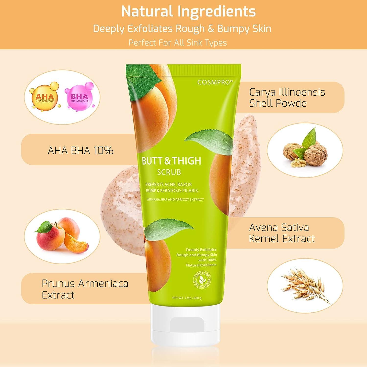 Cosmpro Butt Exfoliating Scrub KP Bump Eraser for Bikini Area AHA