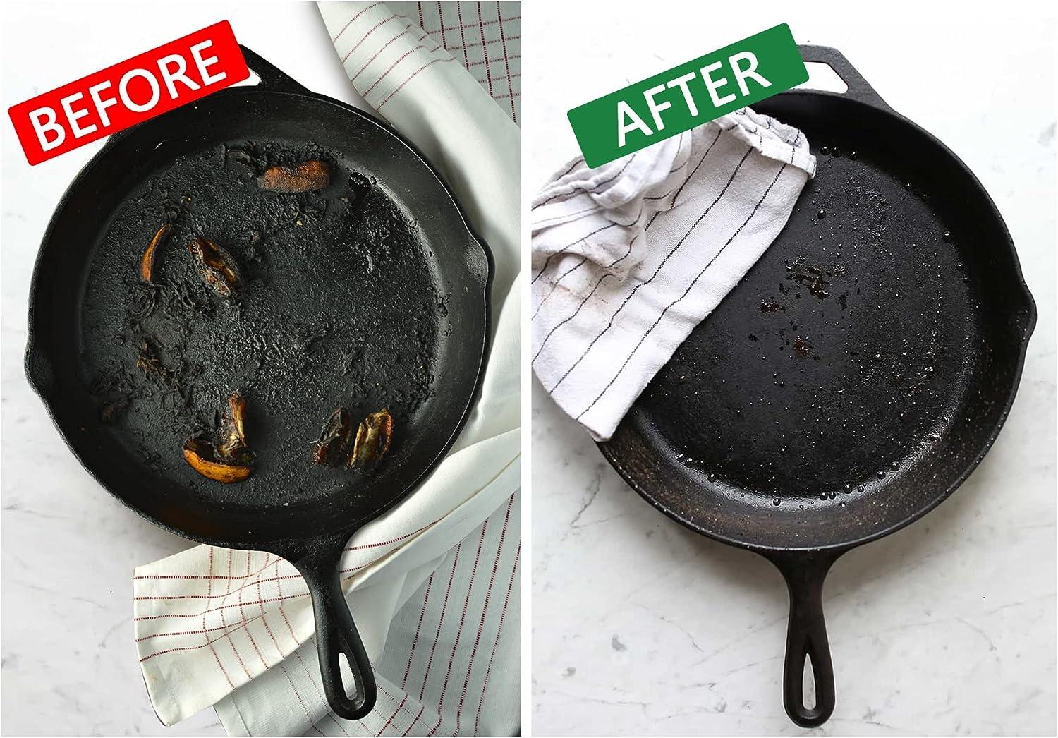 Chain Mail Cast Iron Scrubber 7x7 Metal Cleaner for Cast Iron Pans