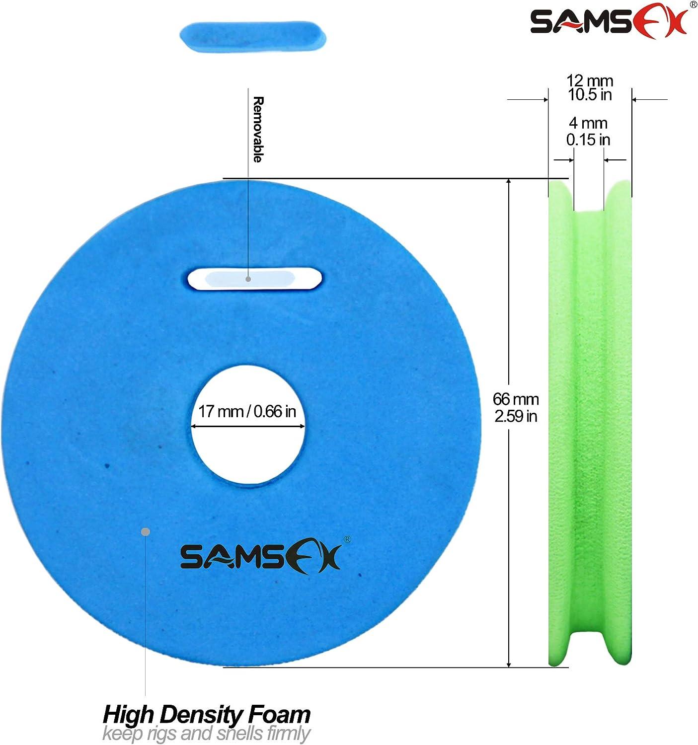 SAMSFX Fishing Line Storage Fishing Snell Leader Rigs Foam Spool for Fly  Fishing Tippet Holder Line Organizer Storage Accessories 10PCS Rigging Foams  Multicolor - 66mm/2.6in