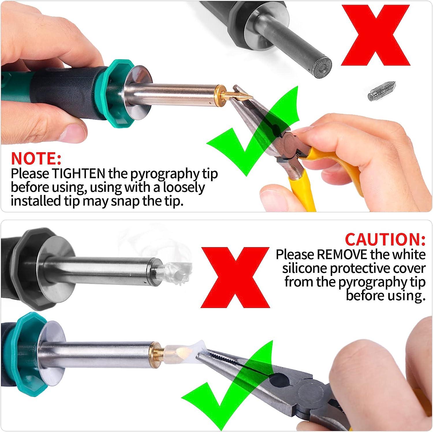 YIHUA 930IV Pyrography Wood Burning Pen Kit Adjustable Temperature