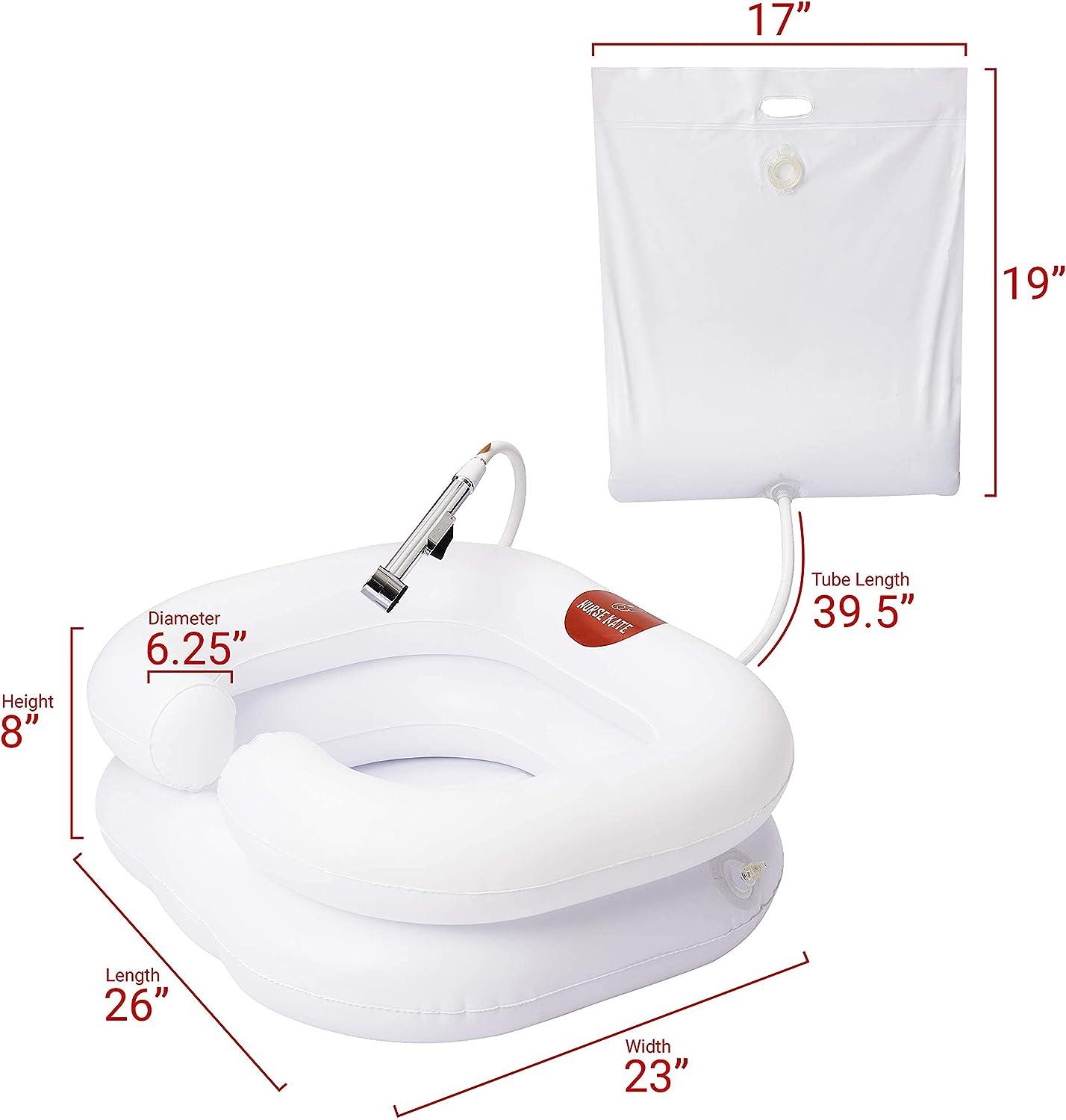 NURSE KATE Portable Shampoo Bowl-Inflatable Hair Washing Basin for ...