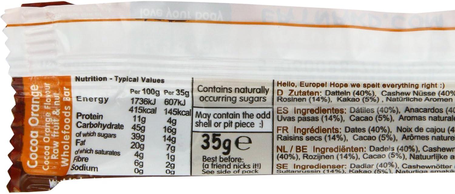 Nakd Cocoa Orange Gluten Free Bar 35g | Delicious Orange Chocolate ...