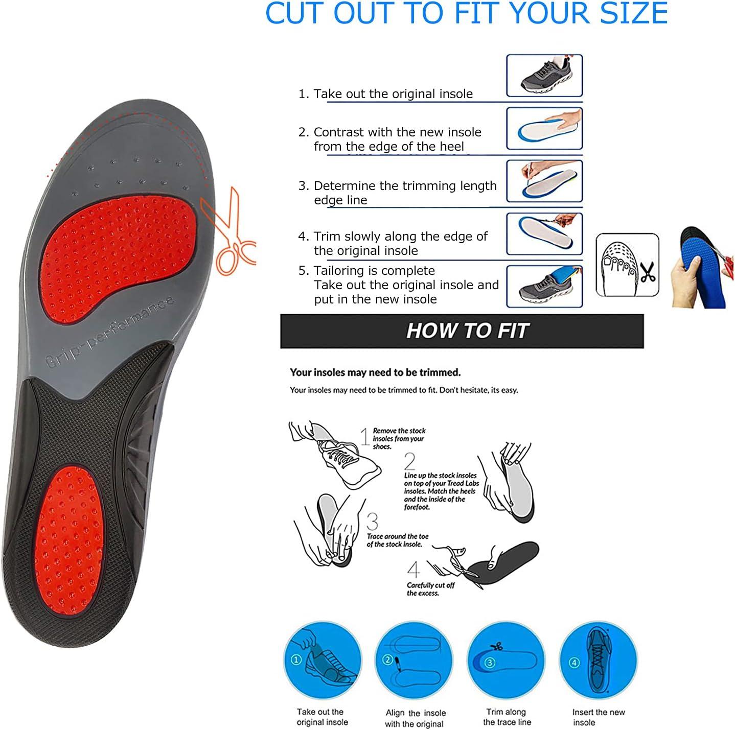 Arch Support Insoles for Men Women Ultrafine Velvet Sports