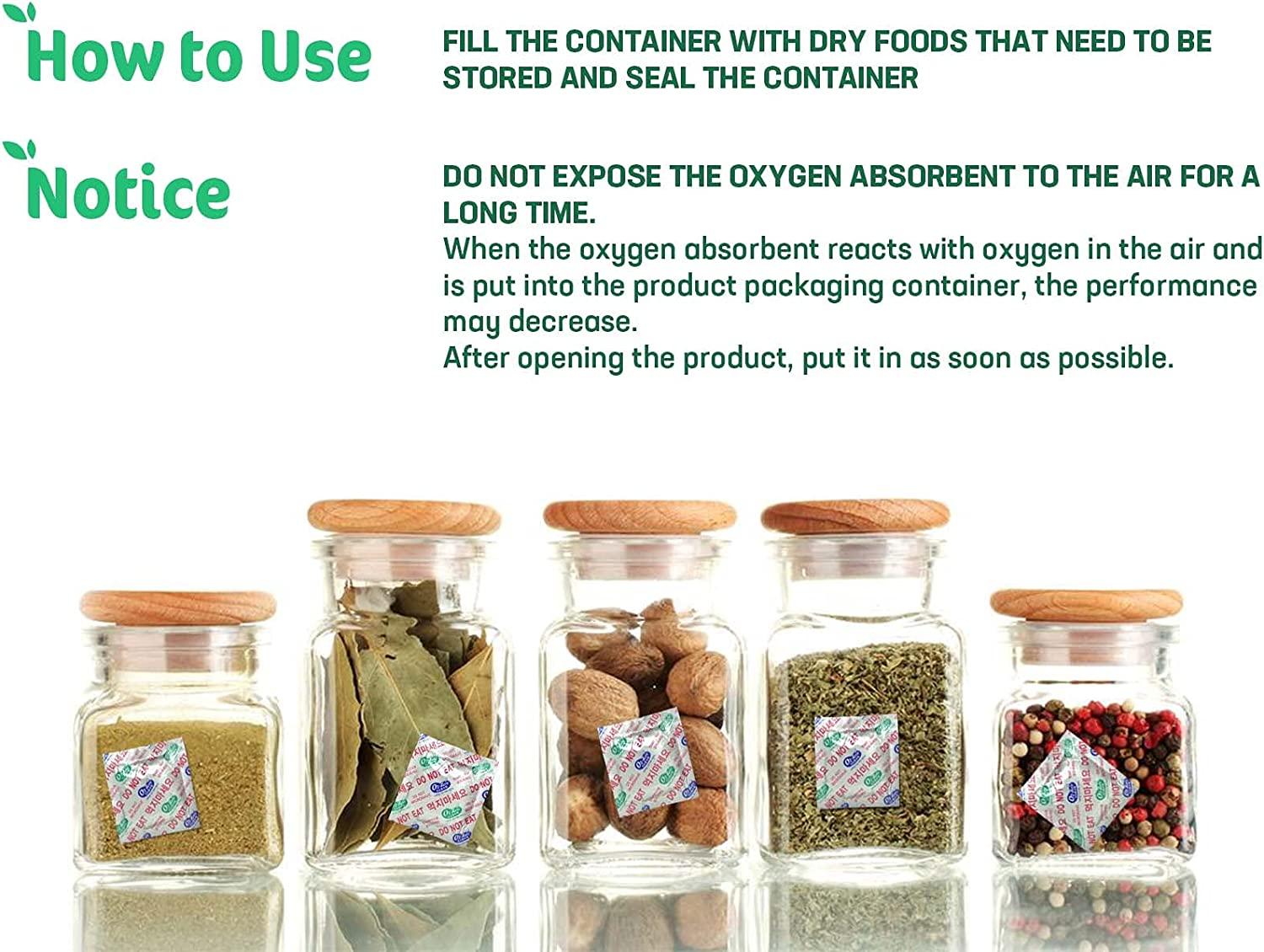 OXYGONE 500 CC 100 Packets Premium Oxygen Absorbers for Food Storage