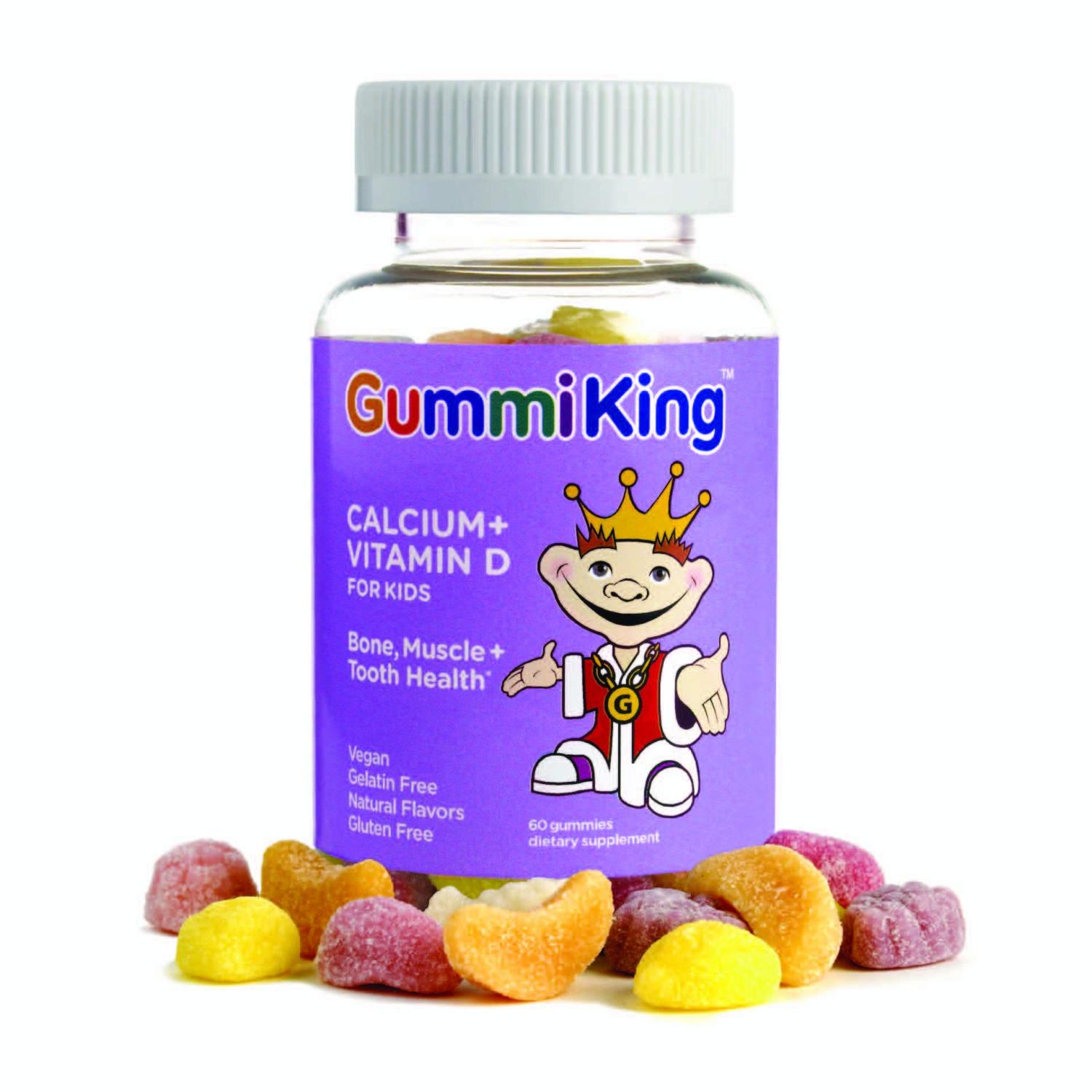 Buy GummiKing Calcium Plus Vitamin D Gummies for Kids 60 Count