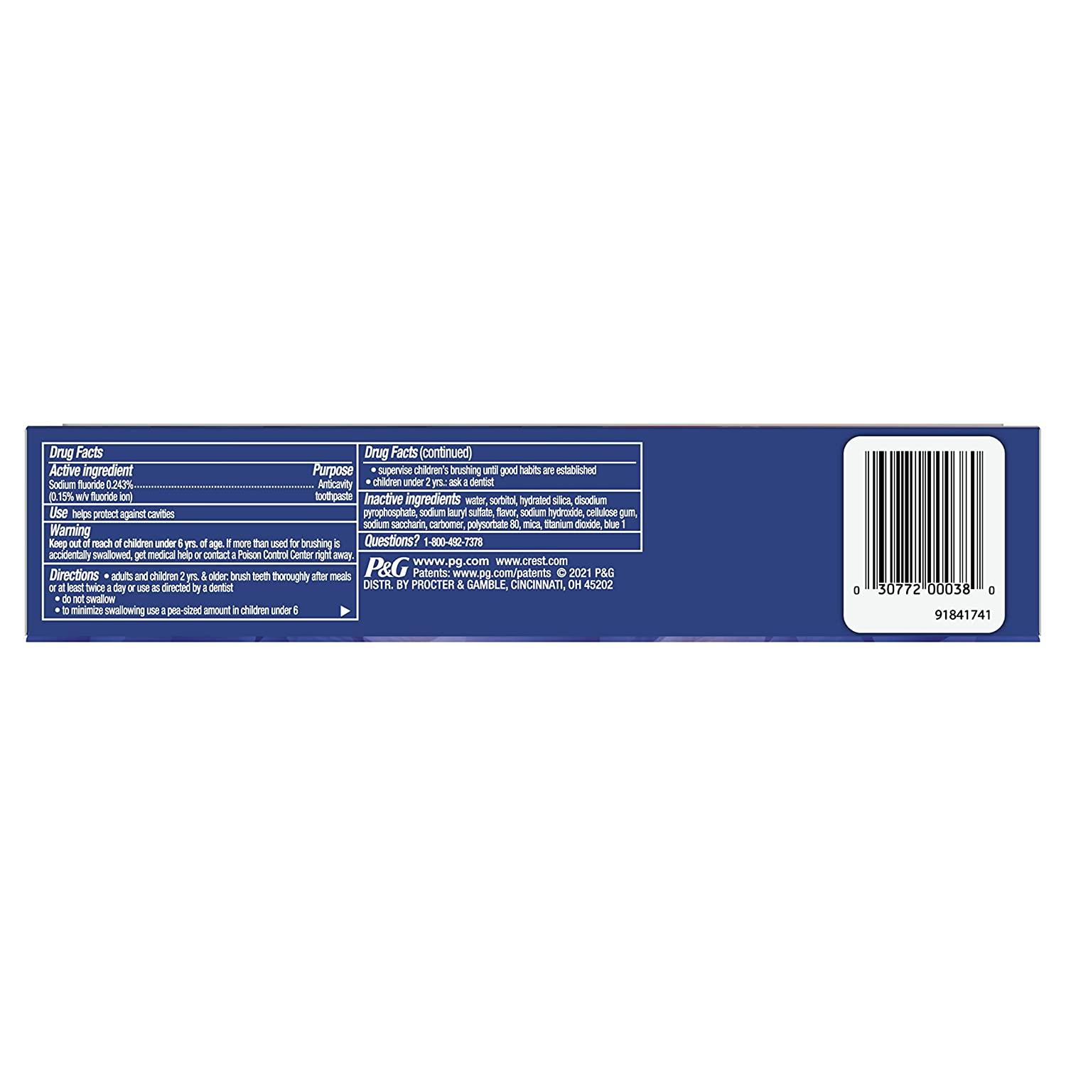 Crest 3D White Radiant Mint Toothpaste 3.8 oz (Pack of 3) | Buy Now ...