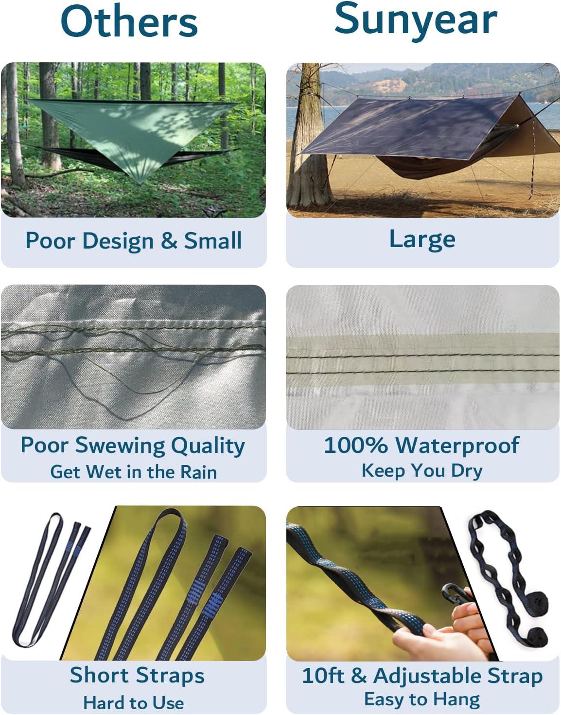  Sunyear Hammock Camping with Net/Netting, Portable