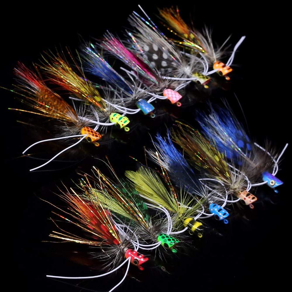 PopperFliesforFlyFishingTopwaterPanfishBluegillBassPoppers