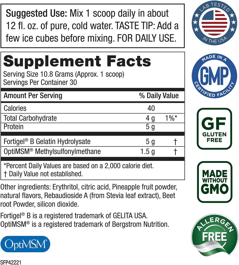 Purity Products JointGel Formula with Collagen Peptides + MSM