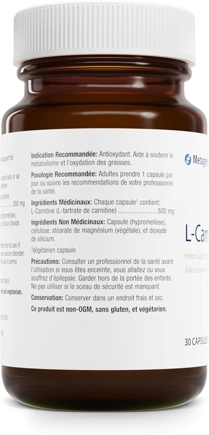 metagenics l carnitine L-Carnitine 670mg | Health and Wellness Supplements | Products | TrioMedica main image 1