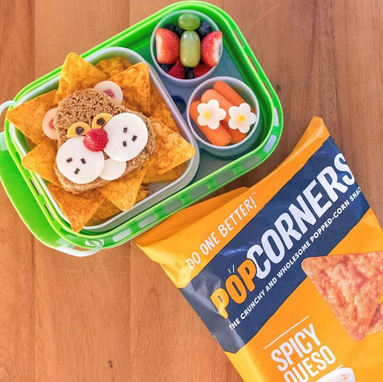 PopCorners GlutenFree Popped Corn Snacks, Spicy Queso, 1oz Bags, (20