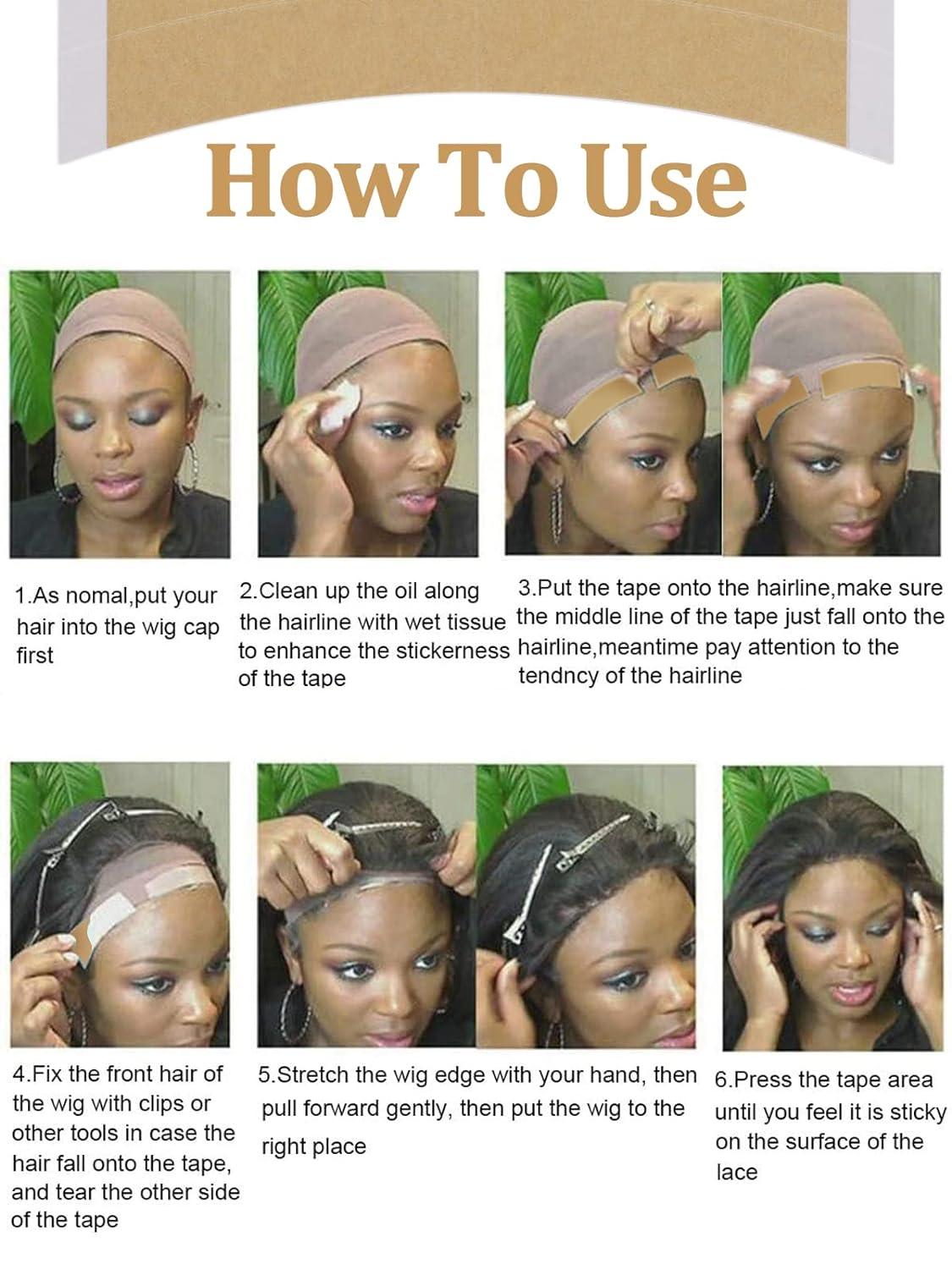 Kalolary 36Pcs Lace Front Tape Support For Wigs Water Proof Strong