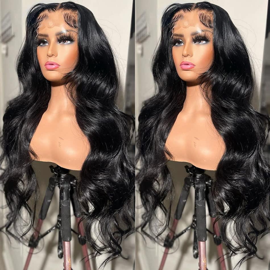 Oisiyu 13x6 HD Lace Front Wigs Human Hair Pre Plucked Body Wave Lace Front Wigs