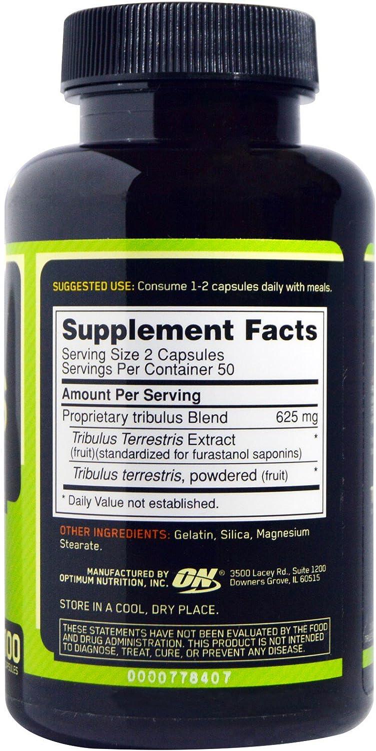 Optimum Nutrition, Tribulus, 625 mg, 100 Capsules