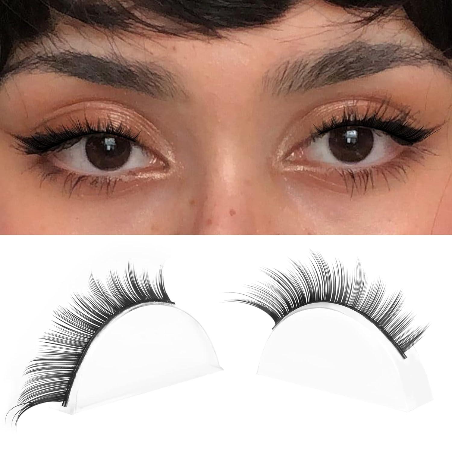 Fox Eye Lashes Angel Wing Mink Eyelashes Natural Look L Curl