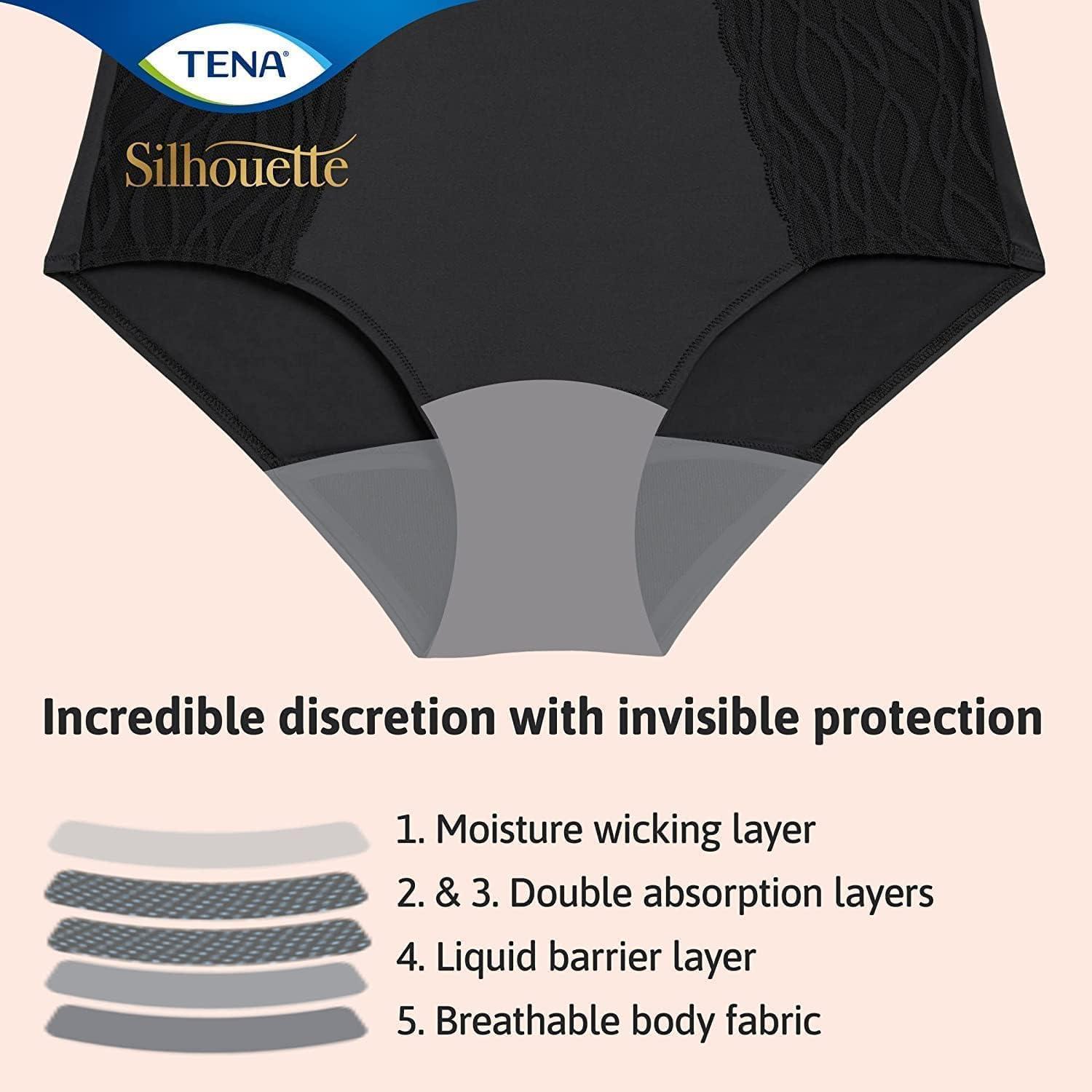 TENA Stylish Black Classic Brief - Washables - TENA US
