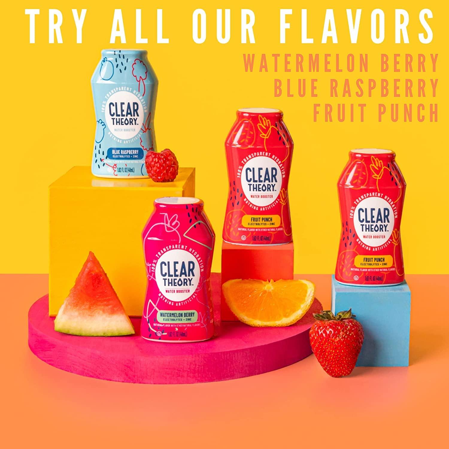 Clear Theory Water Flavoring Drops, Electrolytes Drink Mix, Water