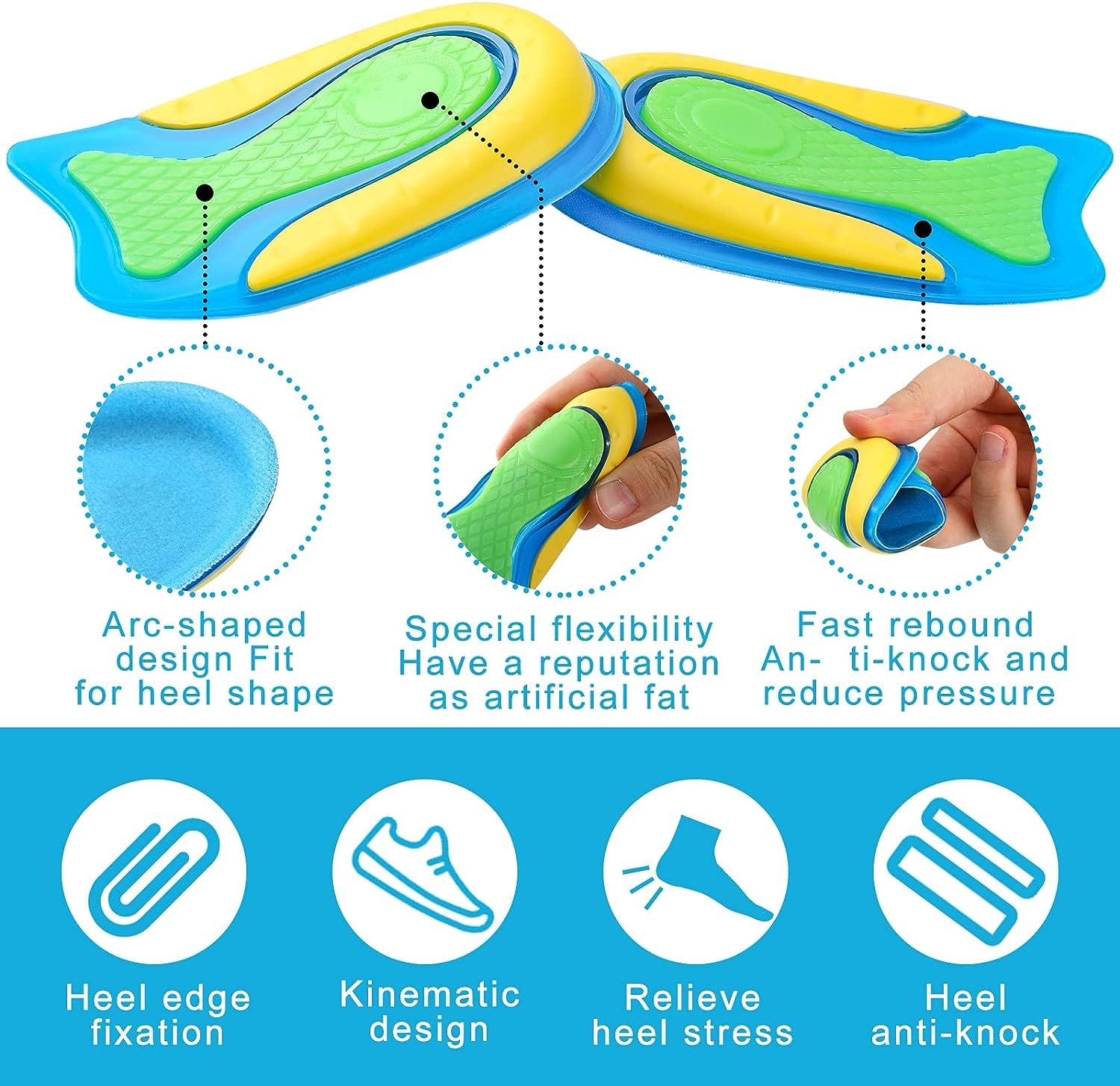 Pain Heels Sensitive To Pressure Janmercy Kids Heel Cups Pairs For