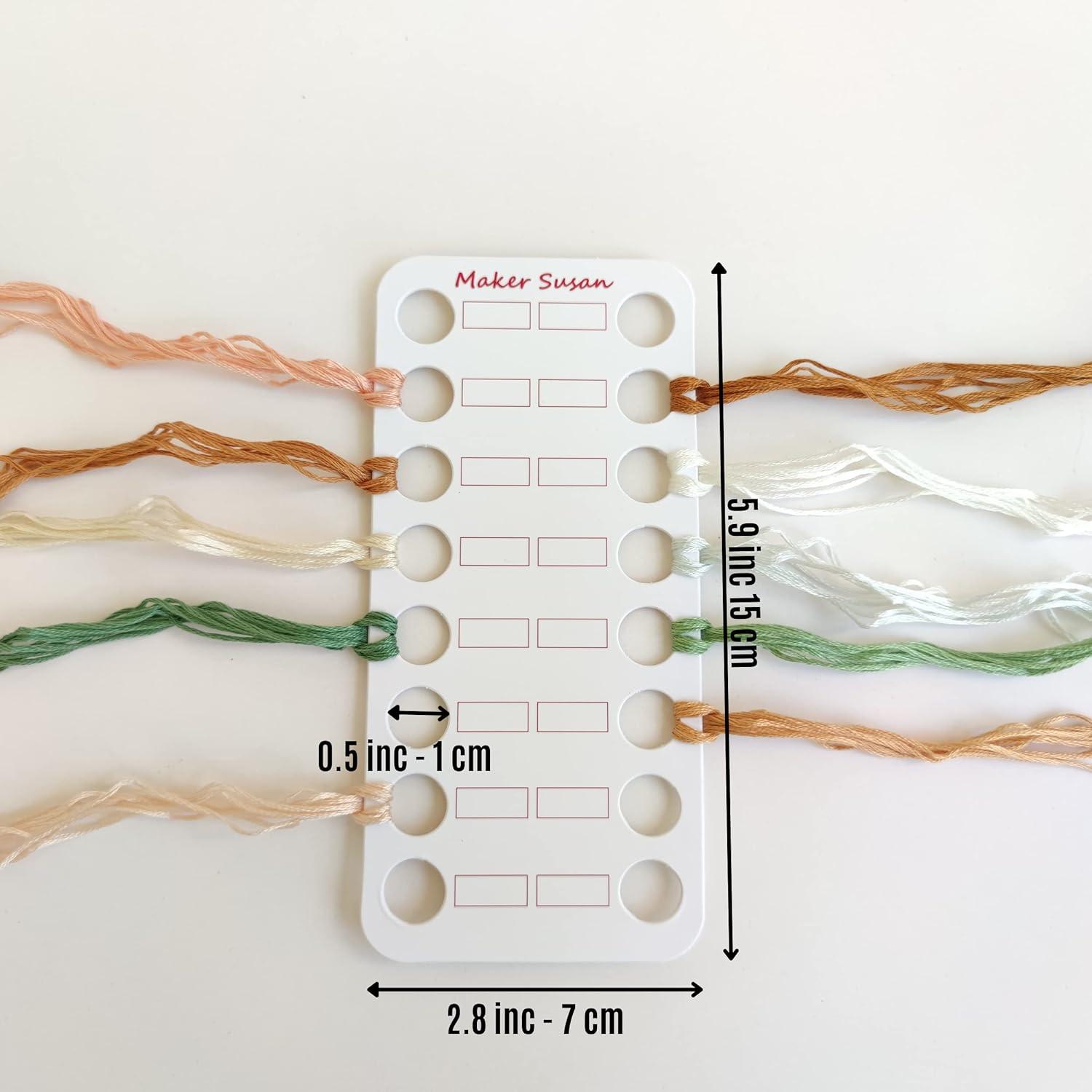 Line Holder Embroidery Thread Organizer With Color Number Yarn