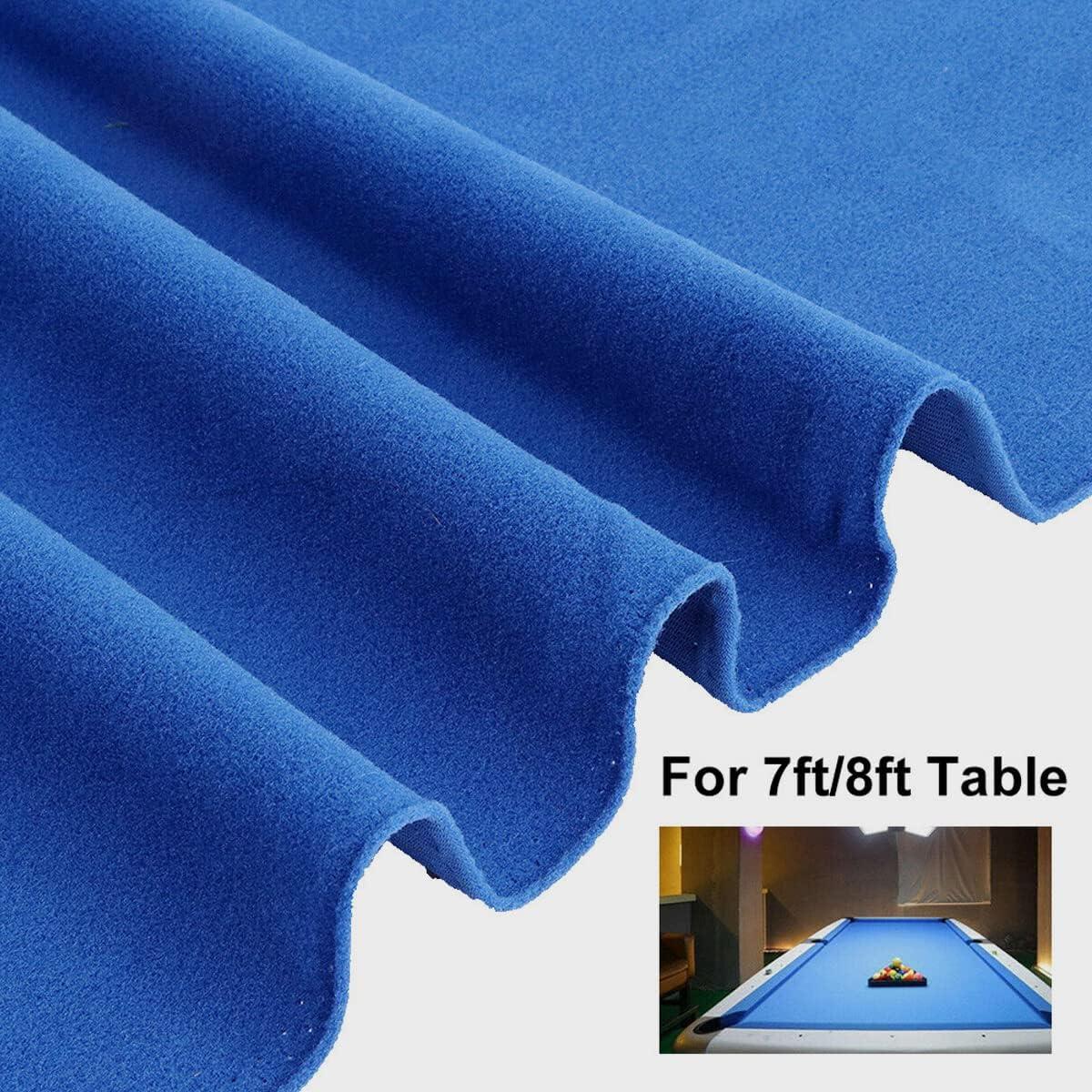 YUUKE Pool Table Felt, 8 Foot Pre Cut Billiard Cloth Pool Table Felt Replacement Kit Fast Speed