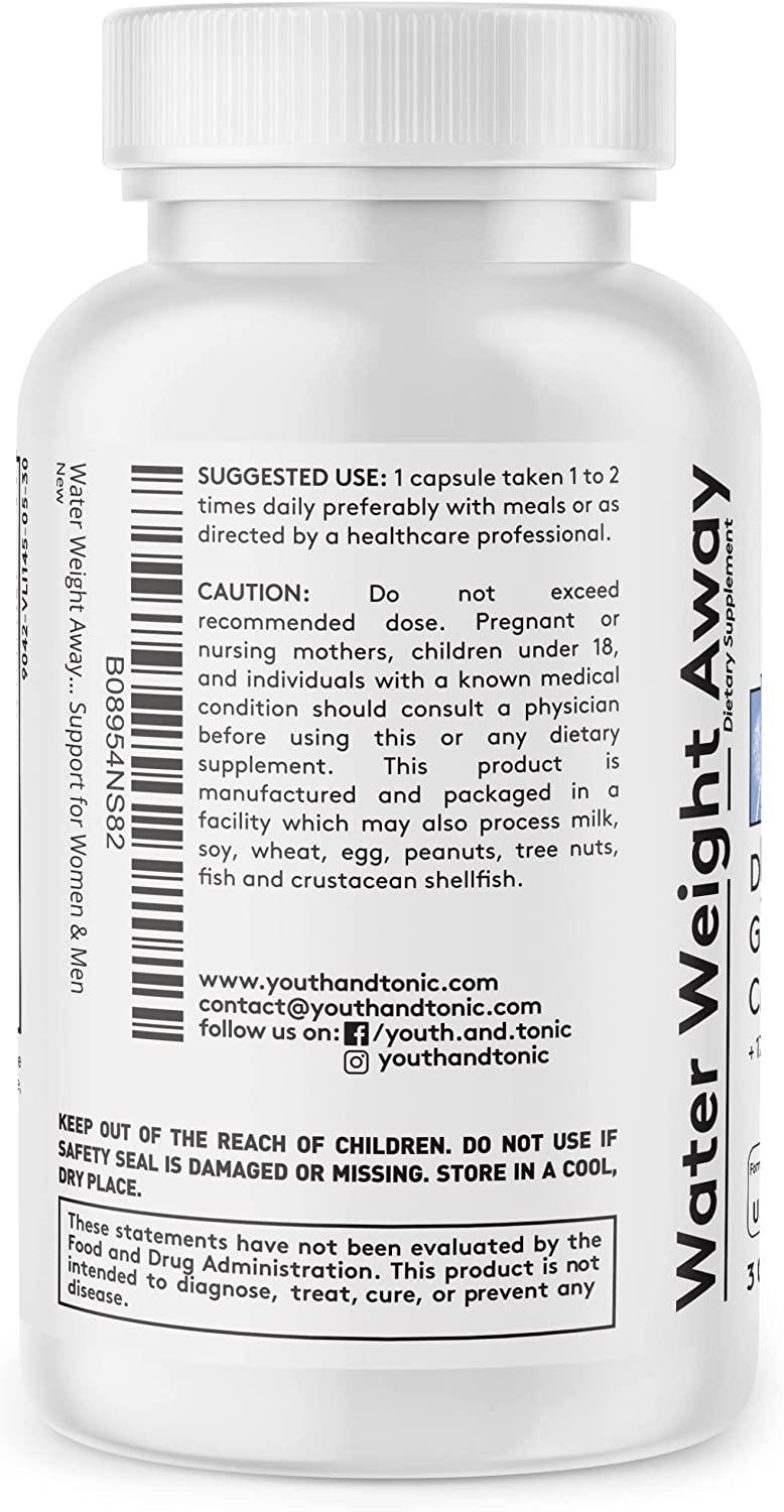 Youth Tonic Water Weight Away to Relief Swelling Belly Bloat to Reduce Waistline. Natural