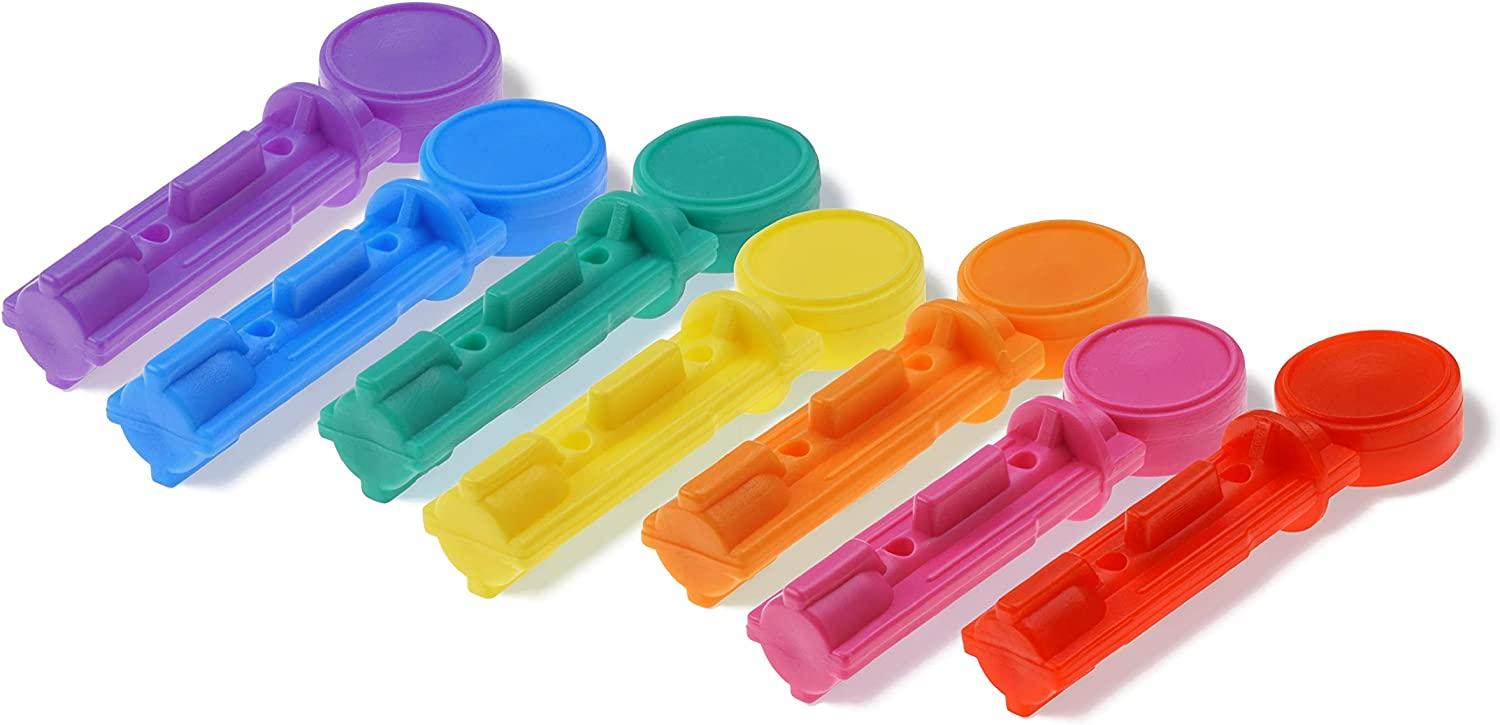 MICROLET Lancets for Glucose Blood Testing MultiColored 100 Count